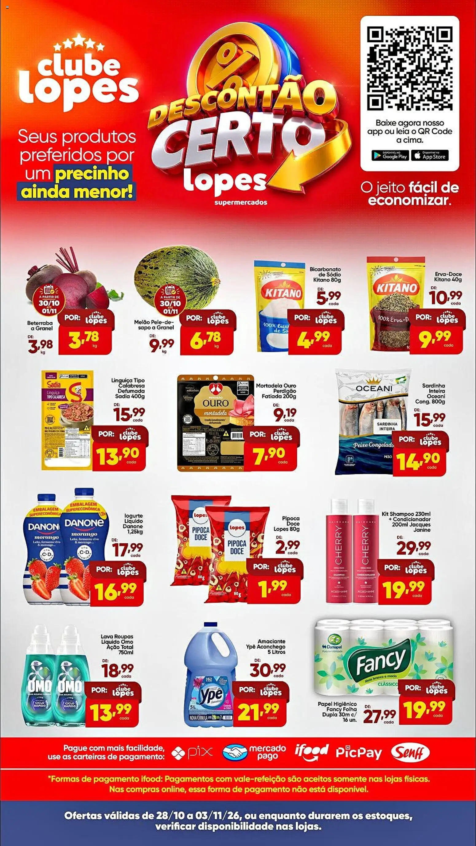 Lopes Supermercados Folheto - válido de 28/10/2026 | Página: 1