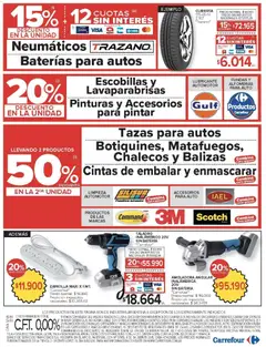 Vista previa Carrefour ofertas válido desde el 09.06.2026 | Página: 28 | Productos: Neumáticos, Caja, Batería, Taladro
