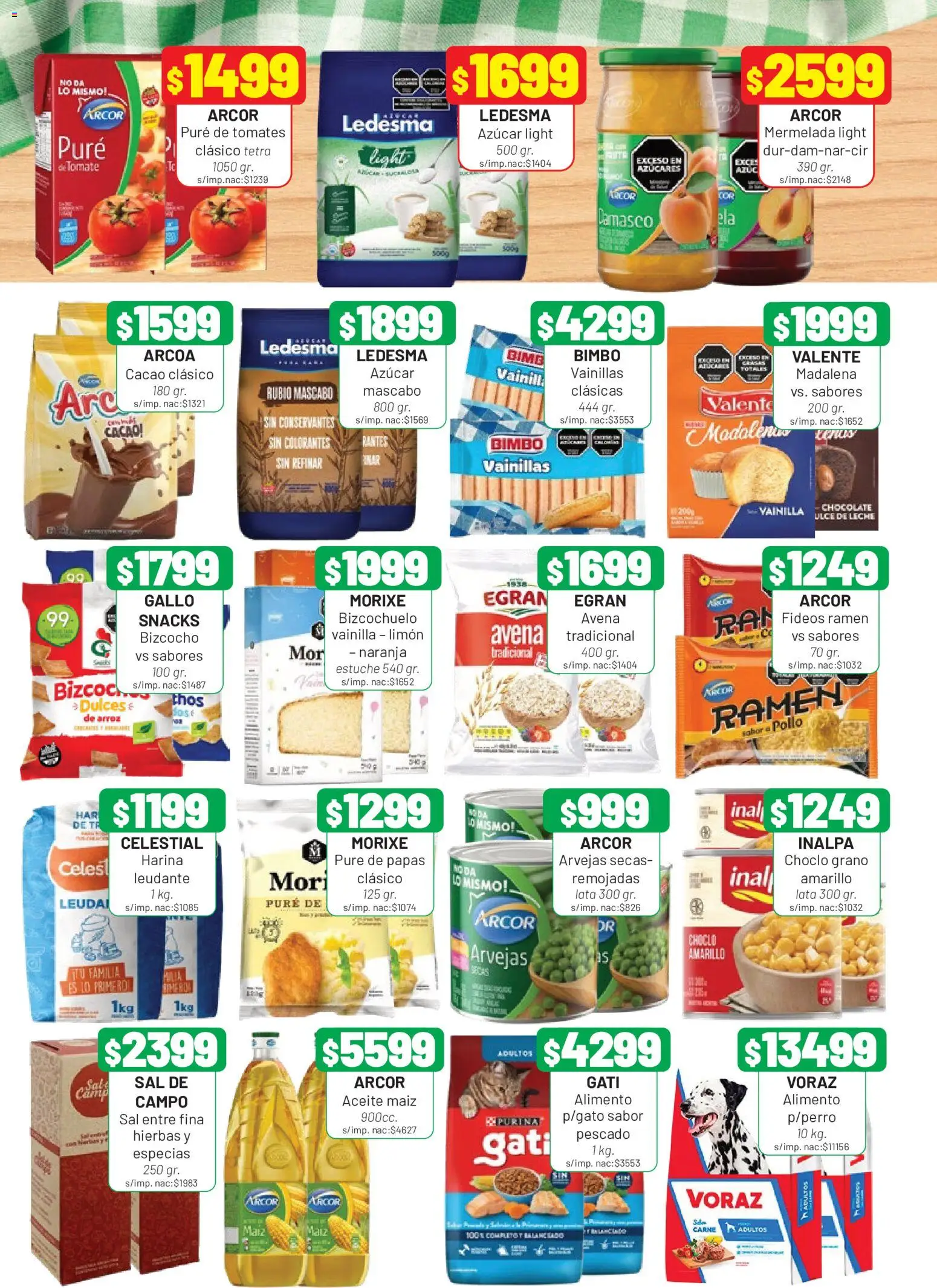 Almacor catálogo │ válido desde el 16/07/2026 | Página: 6 | Productos: Vainilla, Pescado, Carne, Snacks