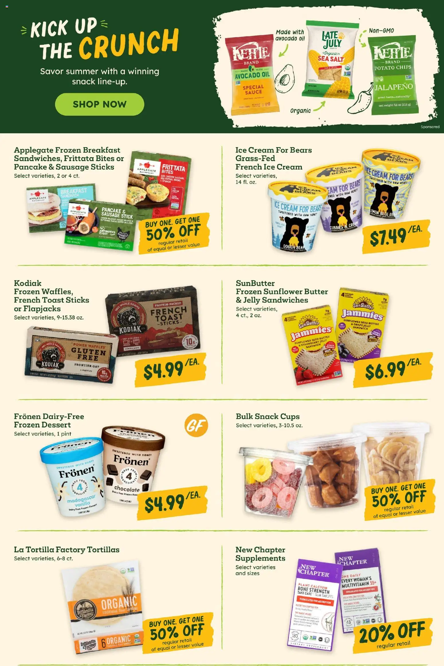 Sprouts Weekly Ad - valid from 08/05/2026 | Page: 4 | Products: Spinach, Ice cream, Pepper, UPS