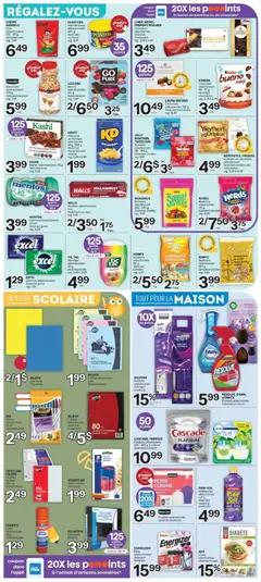 Preview of Brunet weekly flyer / circulaire from shop Brunet valid from Aug 27, 2026 | Page: 8 | Products: Nuts, Notebook, Batteries, Cheese