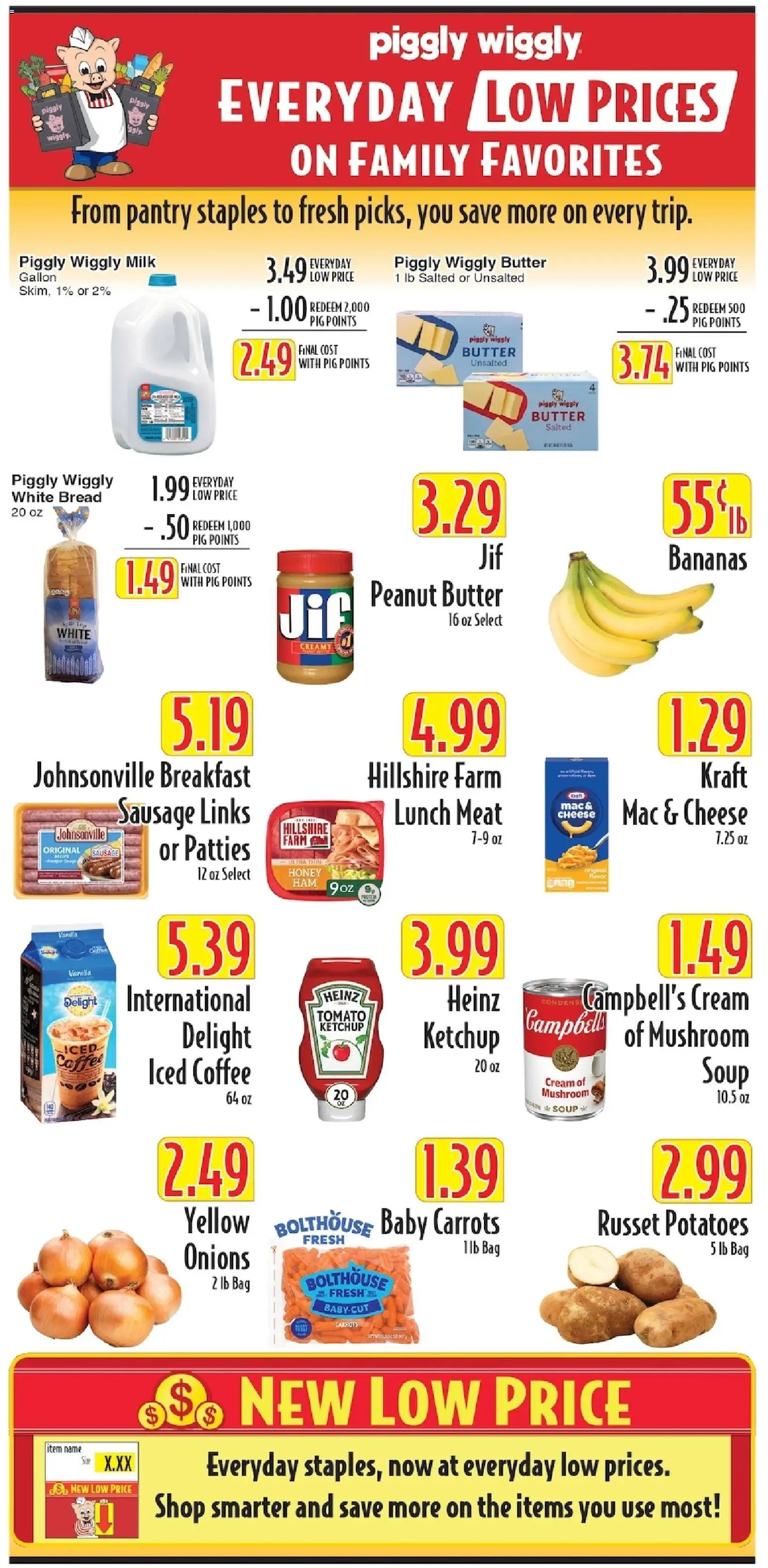 Piggly Wiggly Weekly Ad - valid from 08/26/2026 | Page: 6 | Products: Coffee, Bananas, Ketchup, Peanut butter