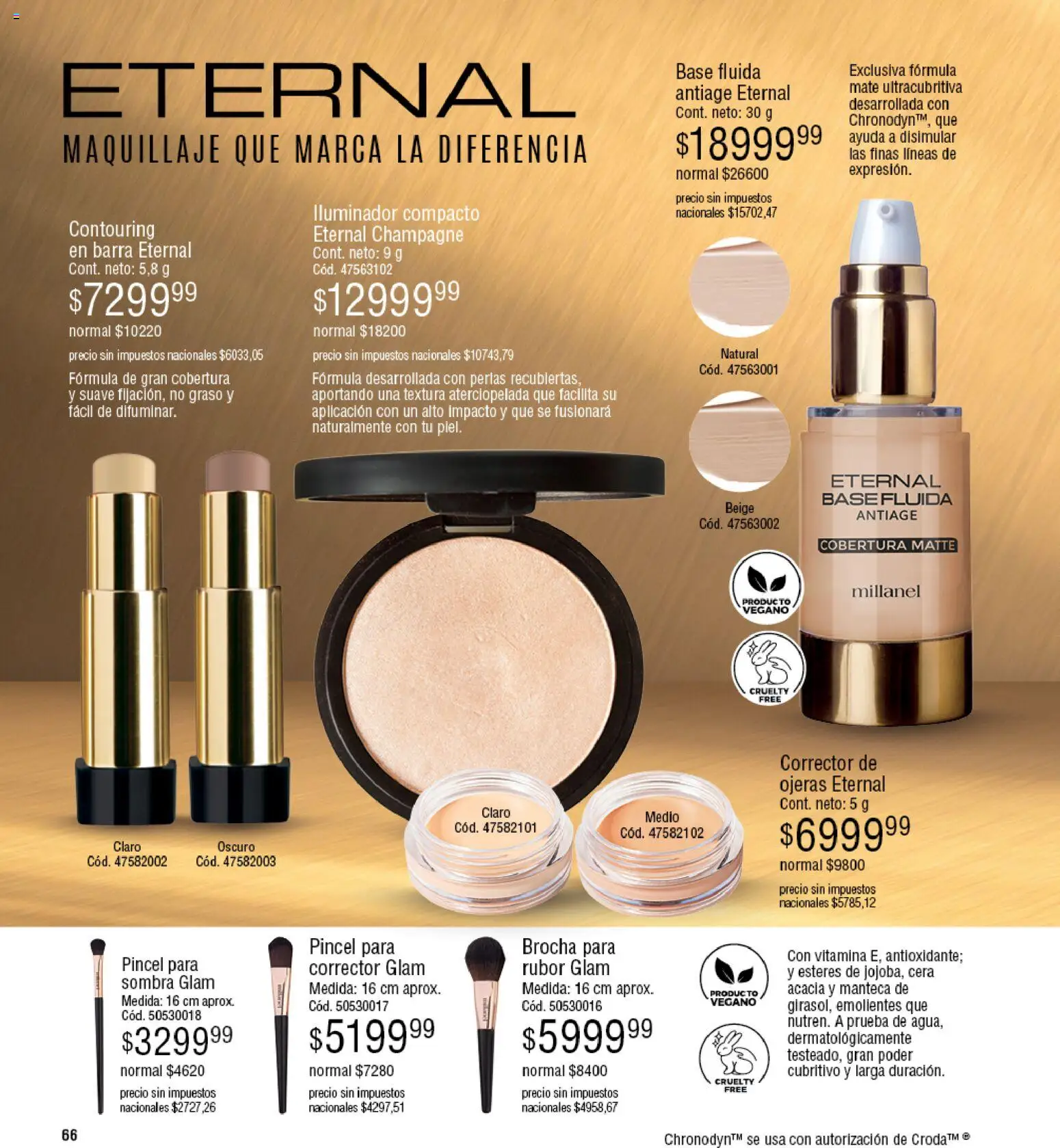 Millanel - Catálogo │ válido desde el 27.04.2026 | Página: 66 | Productos: Mate, Pincel, Sombra, Corrector de ojeras