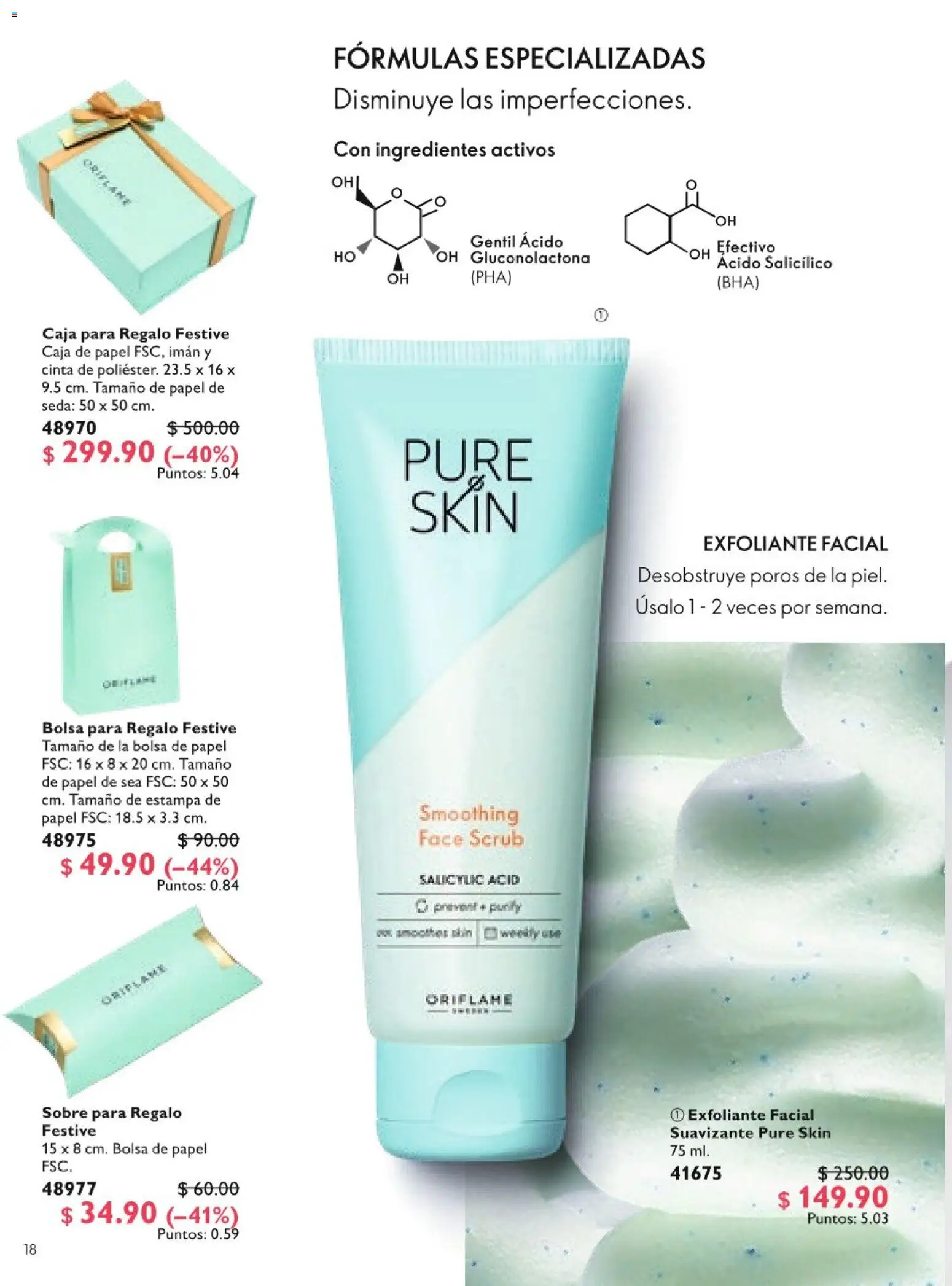 Nuevas ofertas de Oriflame válidas en toda la República Mexicana desde el 20.06.2026. ¡Encuentra las mejores ofertas en Oriflame campaña 9 2026! | Página: 18 | Productos: Imán, Bolsa, Exfoliante facial, Suavizante