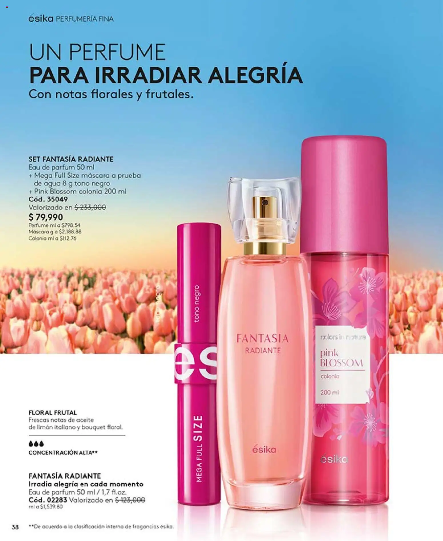 Ésika revista - valida desde el 17/07/2026 | Página: 38 | Productos: Agua, Limón, Perfume, Máscara