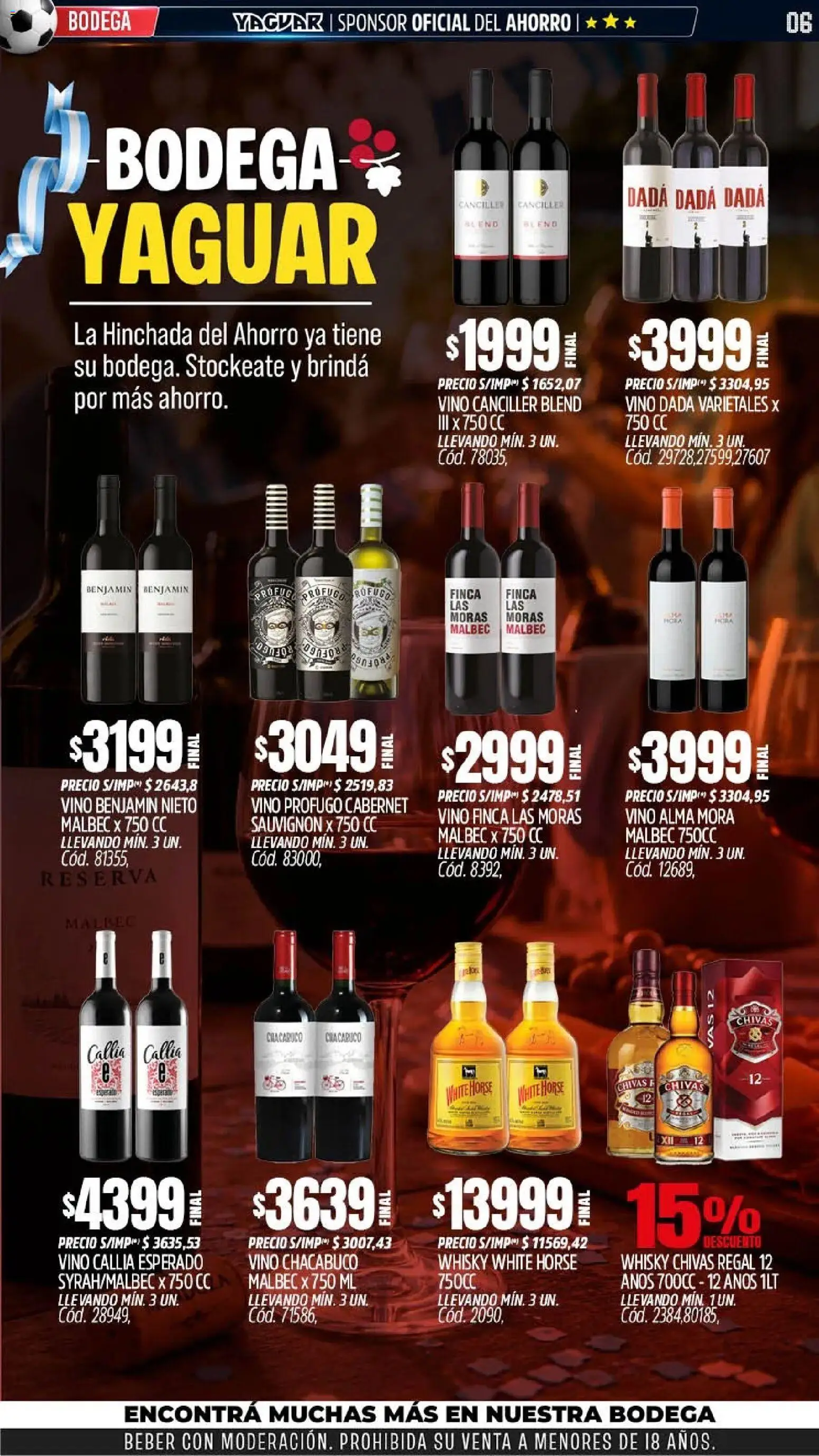 Yaguar catálogo │ válido desde el 15.06.2026 | Página: 5 | Productos: Whisky, Vino