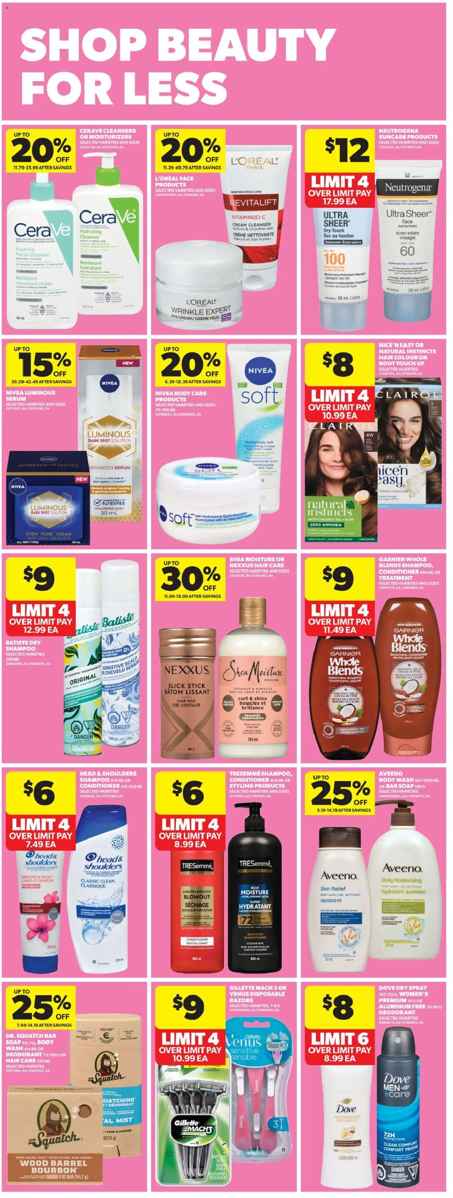 Real Canadian Superstore flyer valid from Jul 23, 2026 | Page: 27 | Products: Shampoo, Conditioner, Cocoa butter, Butter