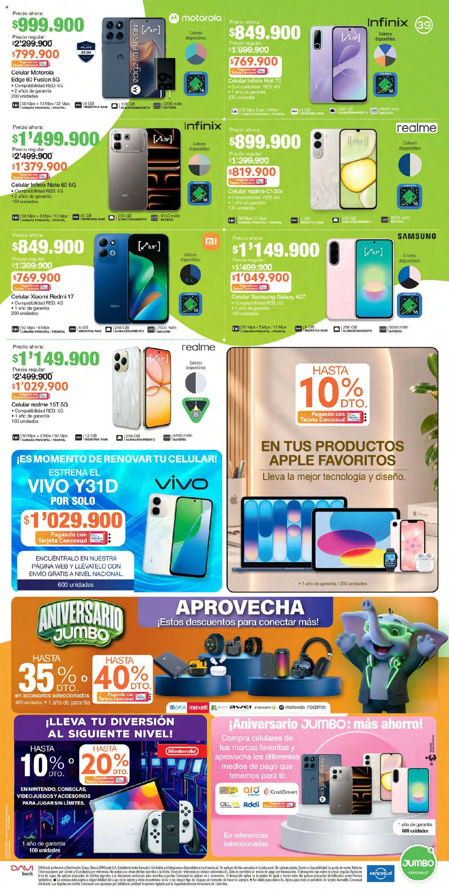 Jumbo revista - valida desde el 24/09/2026 | Página: 39 | Productos: Cámara, Banco, Sobre, Batería