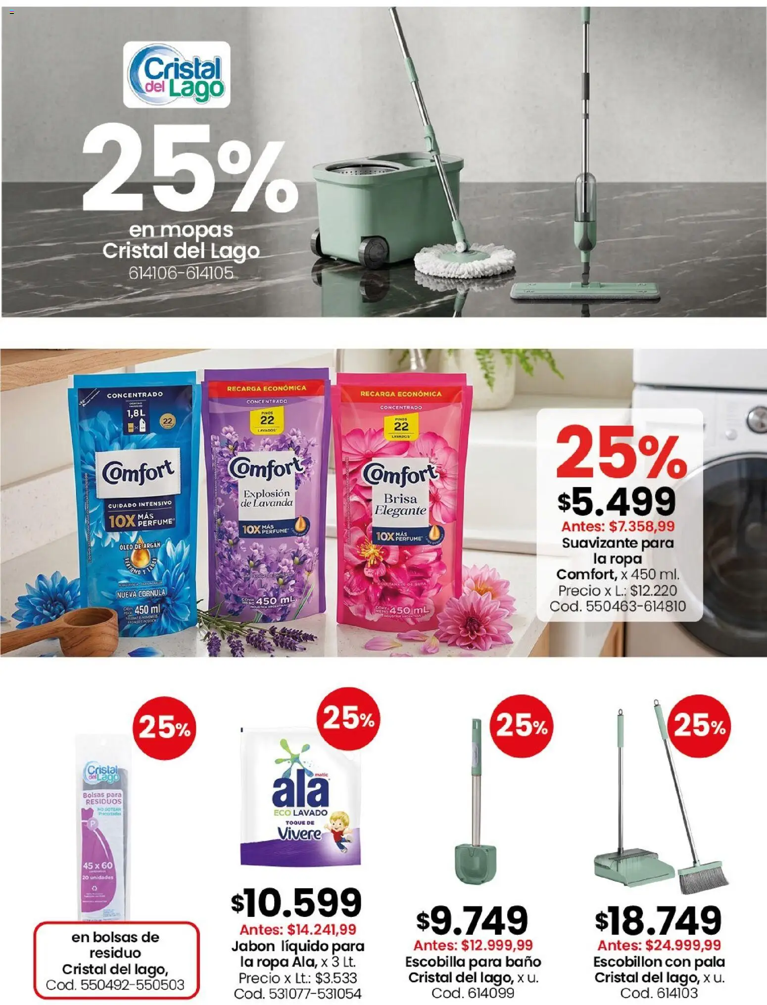 Coto - Perfumería y limpieza │ válido desde el 31/08/2026 | Página: 4 | Productos: Ropa, Pala, Escobillon, Suavizante