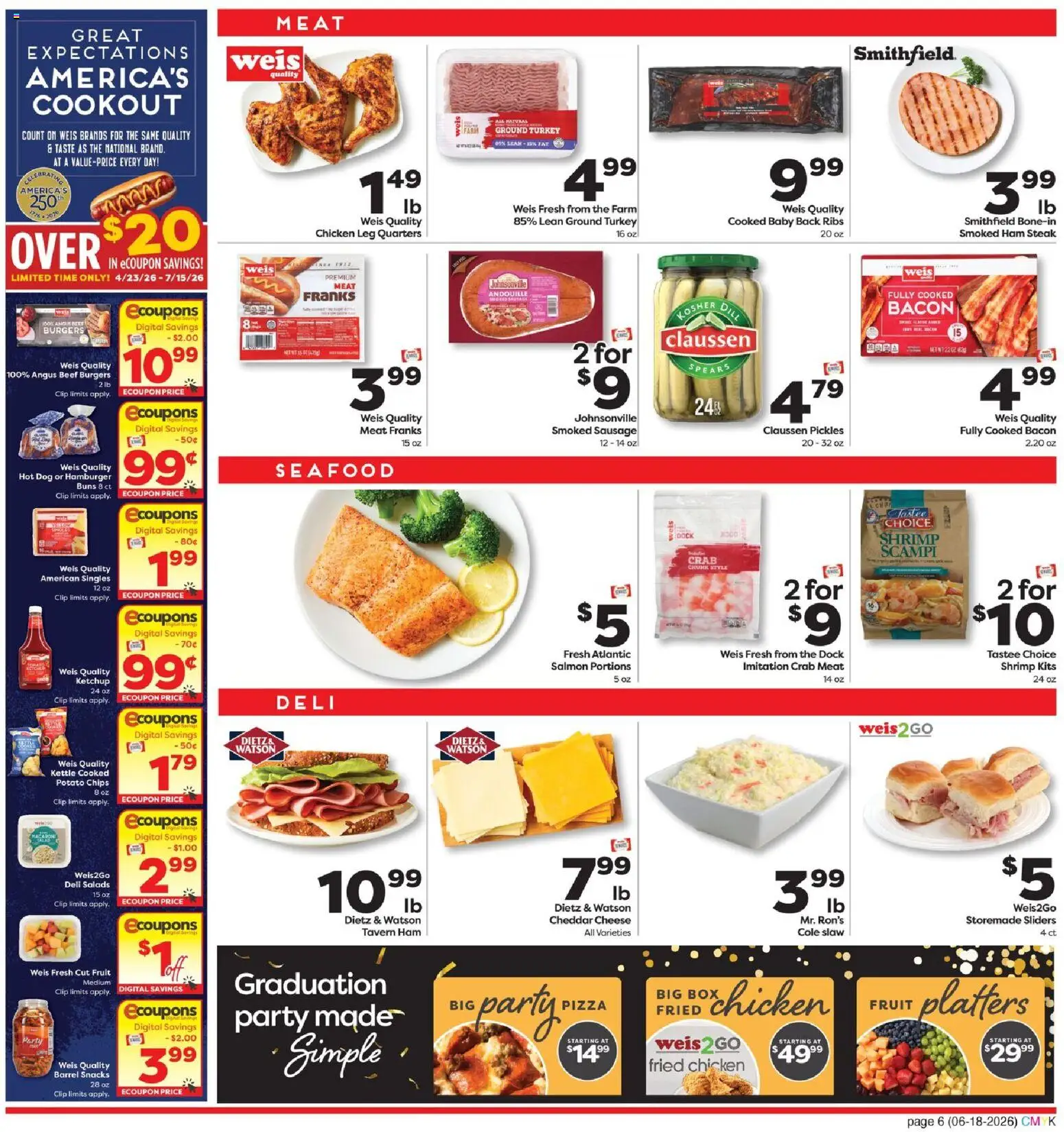 Weis Monthly Ad - valid from 18.06.2026 | Page: 6