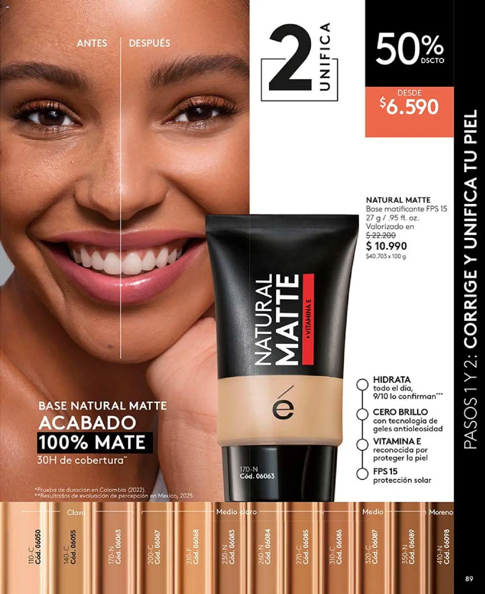 Catálogo Ésika Campaña 9 │ válido desde el 17.05.2026 | Página: 93 | Productos: Brillo, Mate, Base