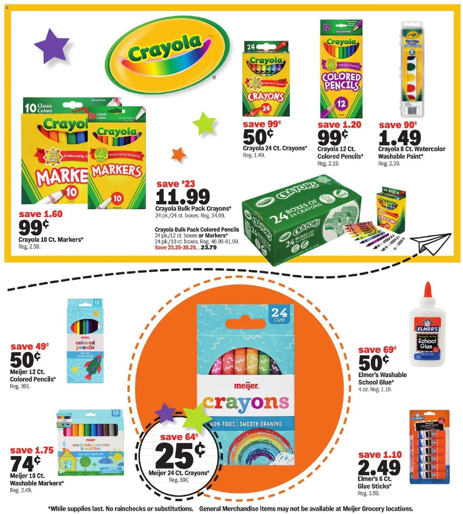 Meijer Back to School Deals - valid from 08/12/2026 | Page: 2 | Products: Watercolor
