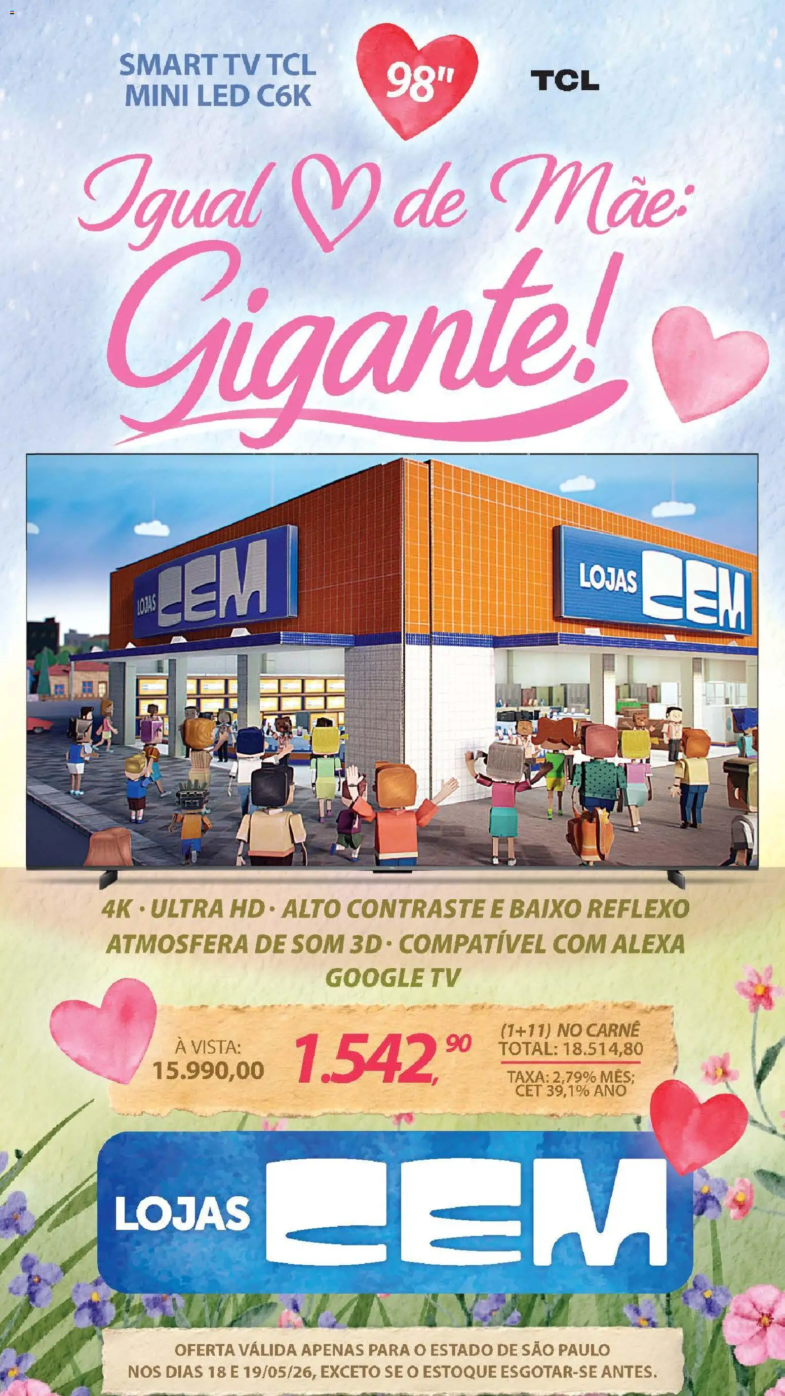Lojas Cem - Ofertas atuais de 18/05/2026 ? Não perca as melhores promoções! | Brasil