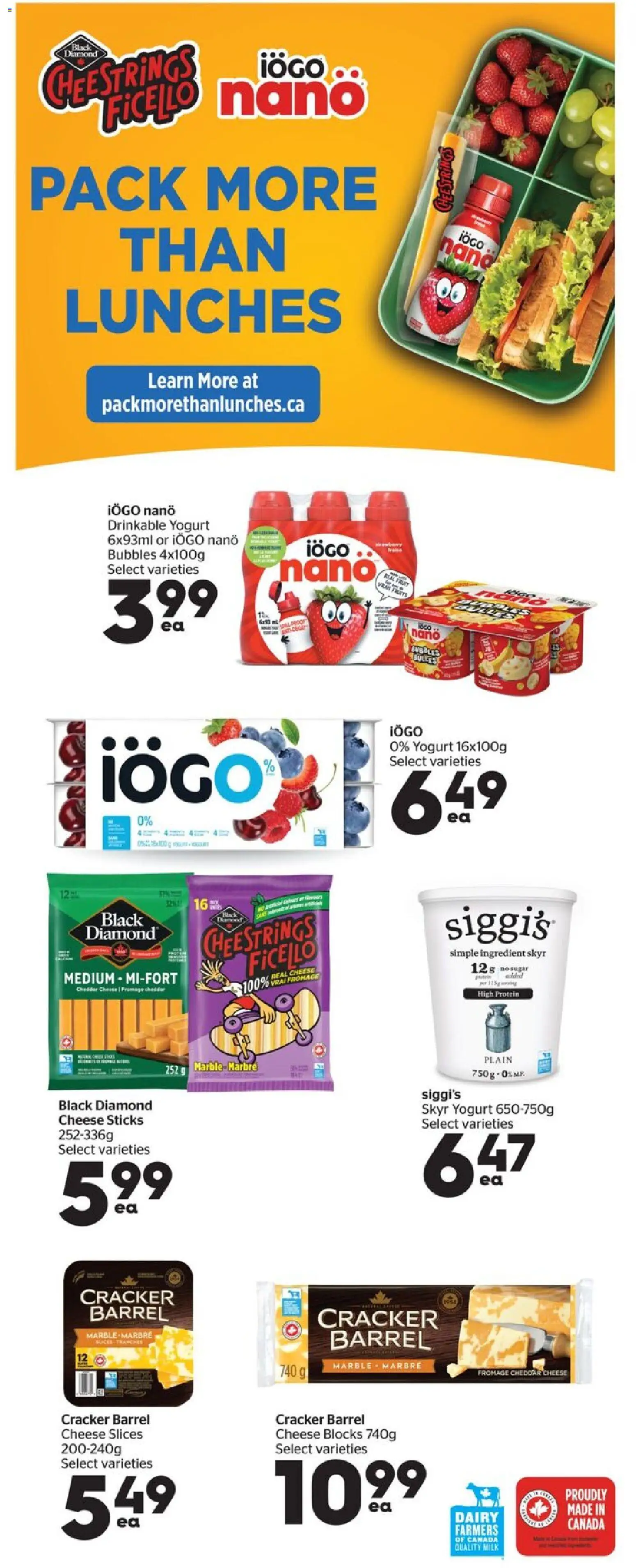 Calgary Co-op flyer valid from Sep 17, 2026 | Page: 10 | Products: Skyr, Cheese sticks, Milk, Yogurt