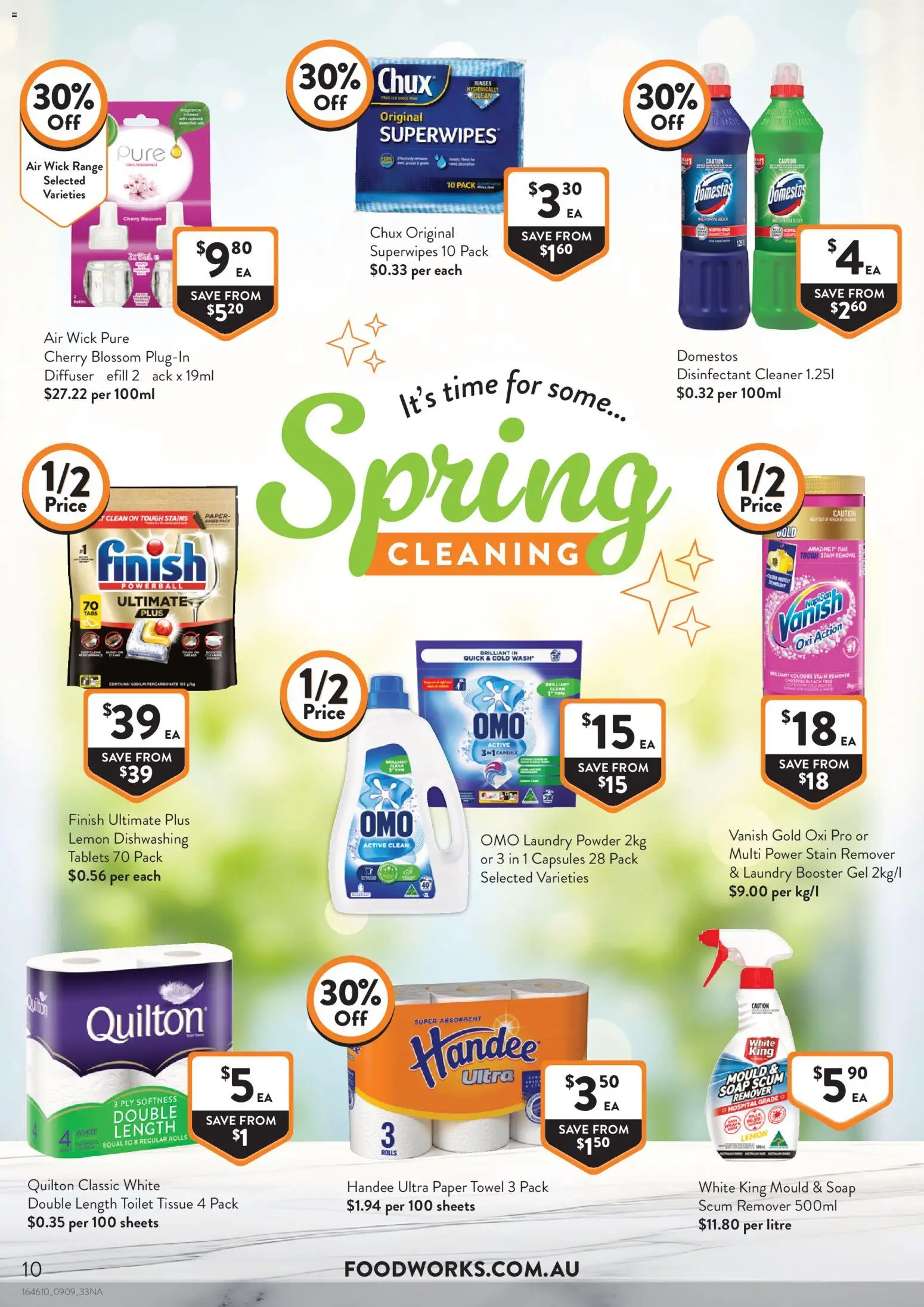 Foodworks catalogue - valid from 09/09/2026 | Page: 10 | Products: Toilet, Cleaner, Soap, Capsules