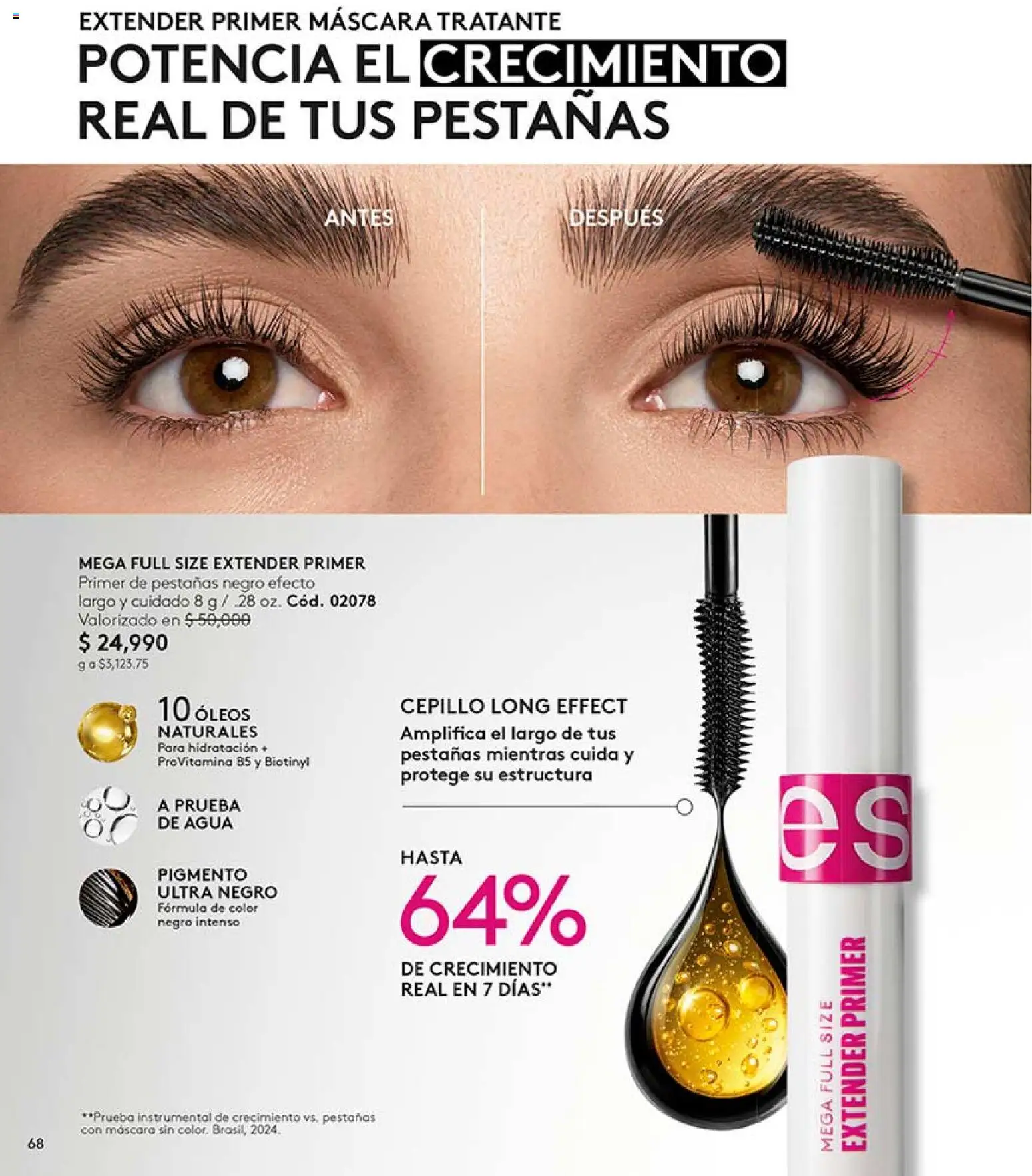 Ésika revista - valida desde el 17/07/2026 | Página: 68 | Productos: Agua, Cepillo, Máscara
