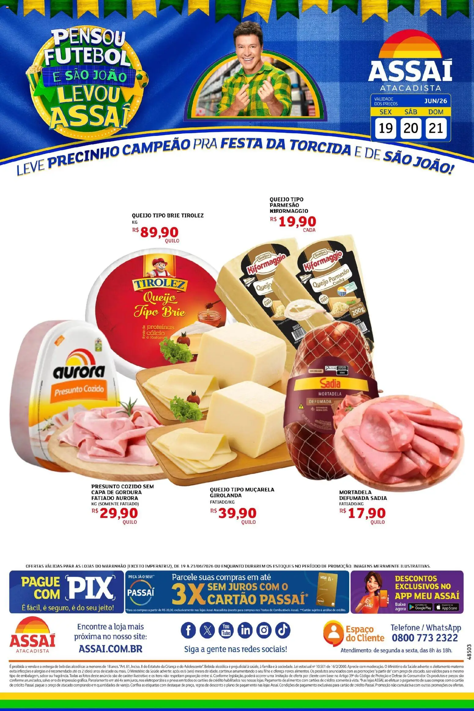 Assaí Atacadista Folheto - válido de 19.06.2026 | Página: 1