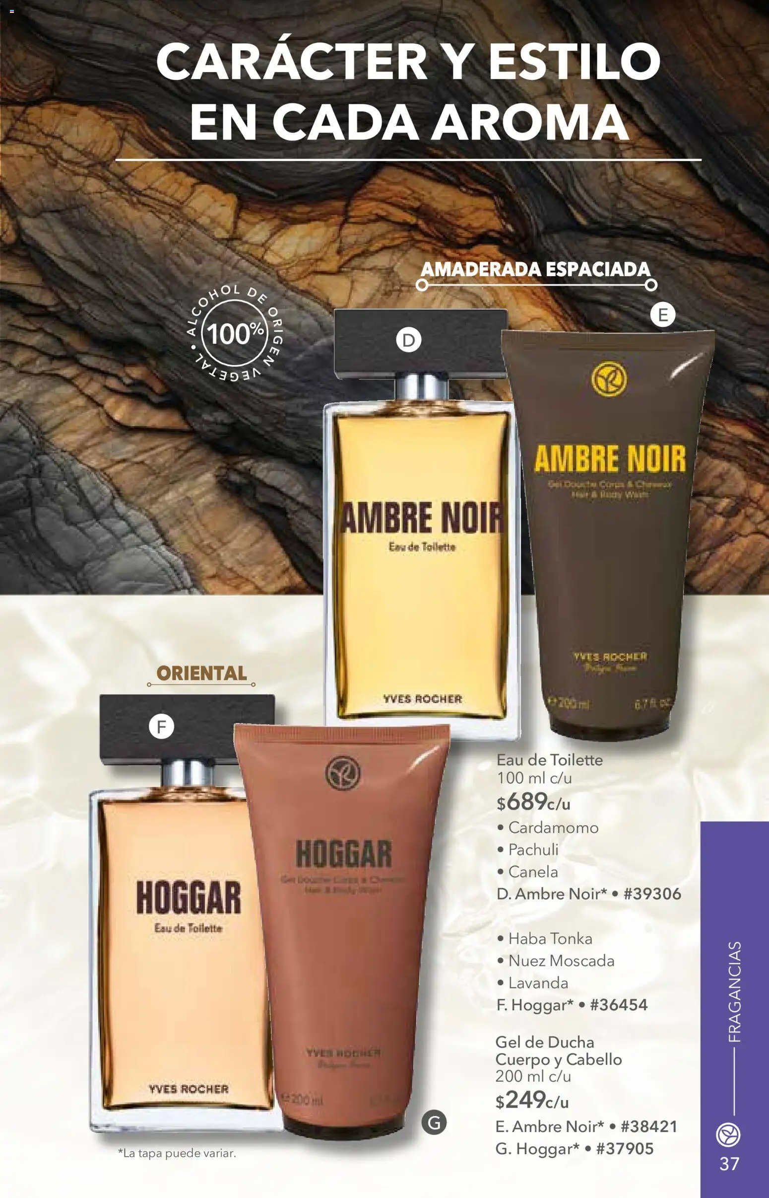Nuevas ofertas de Yves Rocher válidas en toda la República Mexicana desde el 06/10/2026. ¡Encuentra las mejores ofertas en Yves Rocher campaña 14 2026! | Página: 37 | Productos: Nuez, Cardamomo, Eau de toilette, Gel de ducha