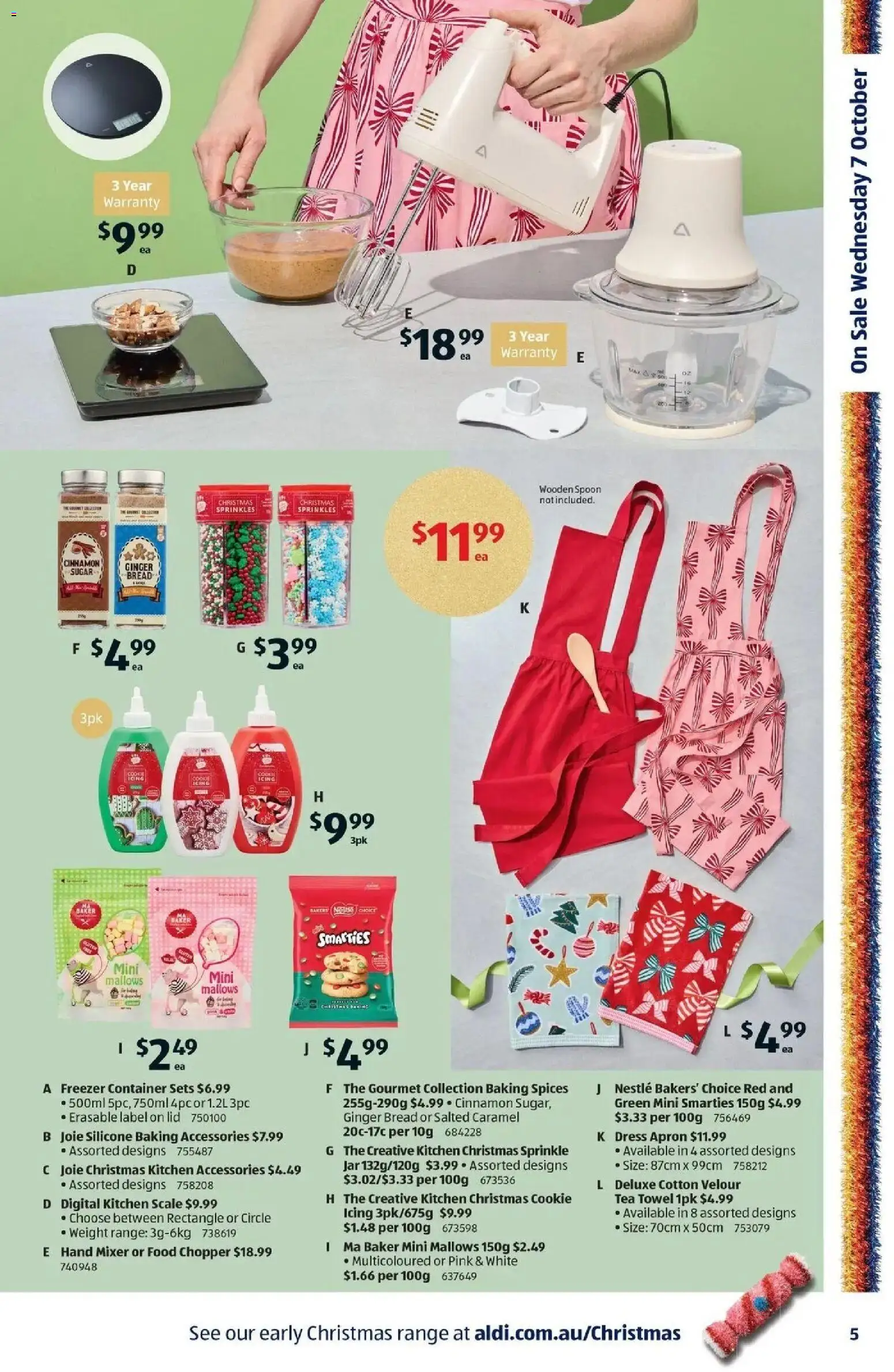 Aldi catalogue - valid from 07/10/2026 | Page: 5 | Products: Food, Ginger, Accessories, Scale