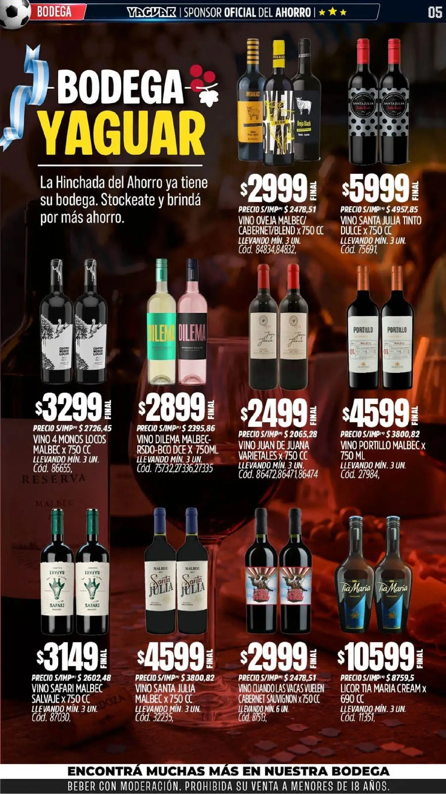 Yaguar - Oferta Semanal Jujuy │ válido desde el 08.06.2026 | Página: 5 | Productos: Vino