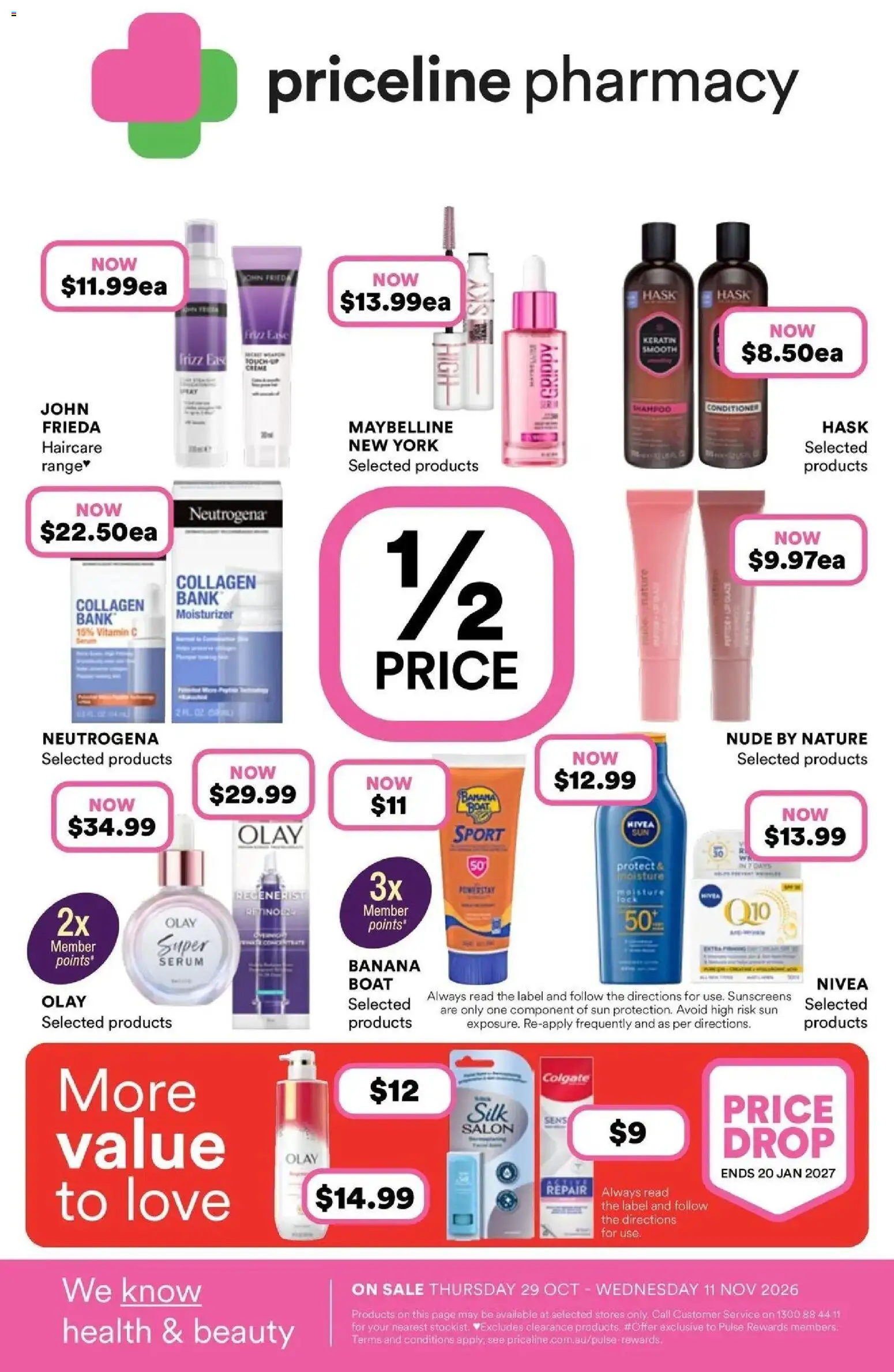 Priceline Pharmacy catalogue Melbourne - 29/10/2026 > weekly / monthly specials | Page: 1