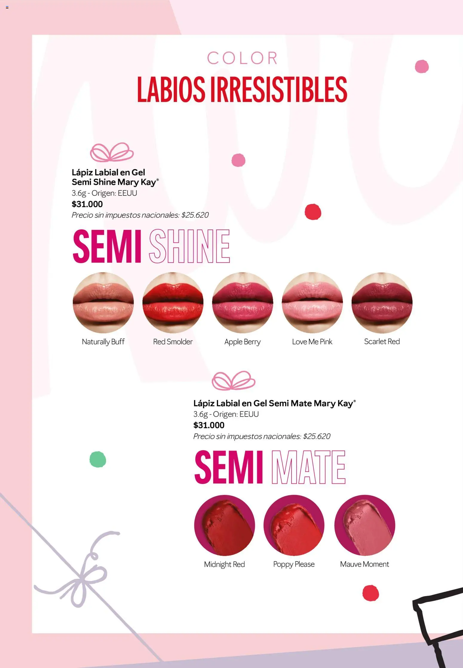Mary Kay - ¡Día de la Madre! │ válido desde el 23/09/2026 | Página: 60 | Productos: Mate, Lápiz labial