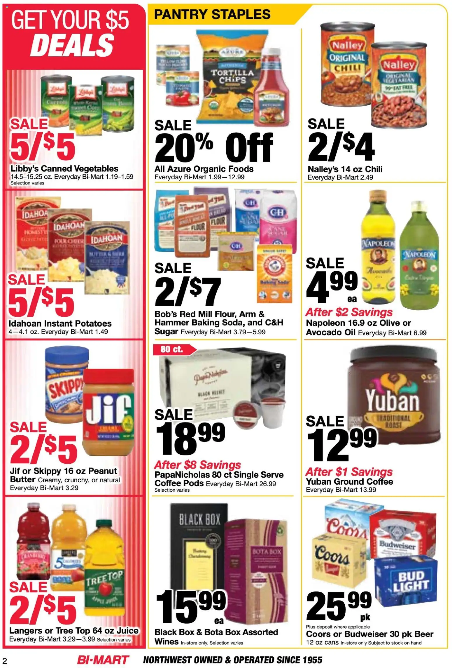 Bi-Mart Membership Savings Book - valid from 06/23/2026 | Page: 2 | Products: Hammer, Oil, Avocado, Sugar