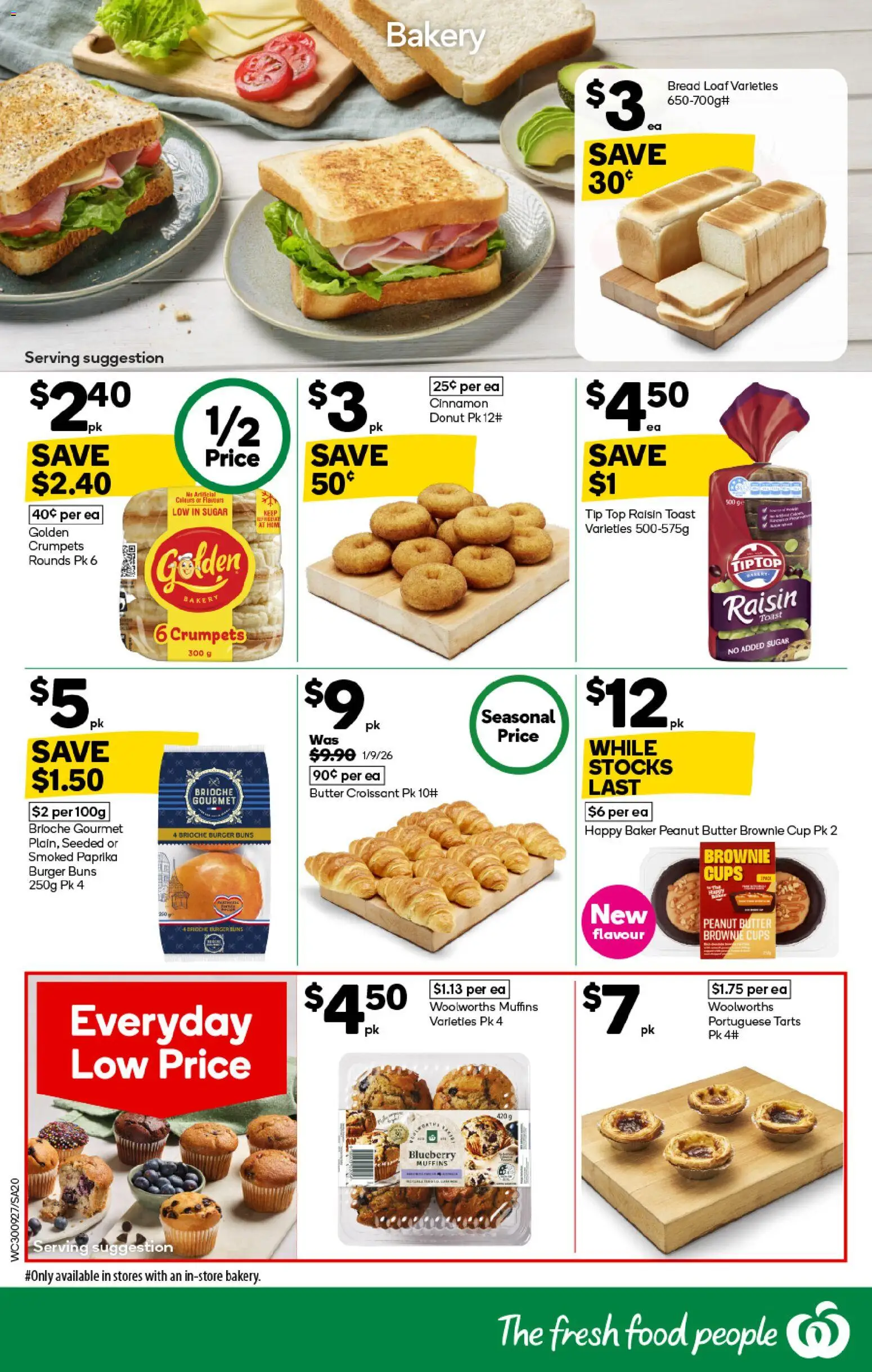 Woolworths catalogue - valid from 30/09/2026 | Page: 16 | Products: Food, Crumpets, Toast, Bakery