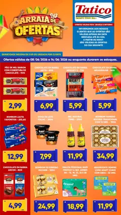Tatico - Ofertas da semana - Pré-Visualização do folheto da loja Tatico, válido de 08.06.2026 | Página: 6 | Produtos: Mel, Ferrero Rocher, Bombom, Absorvente