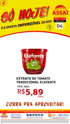 Assaí Atacadista ofertas - DF - Pré-Visualização do folheto da loja Assaí Atacadista, válido de 04.06.2026