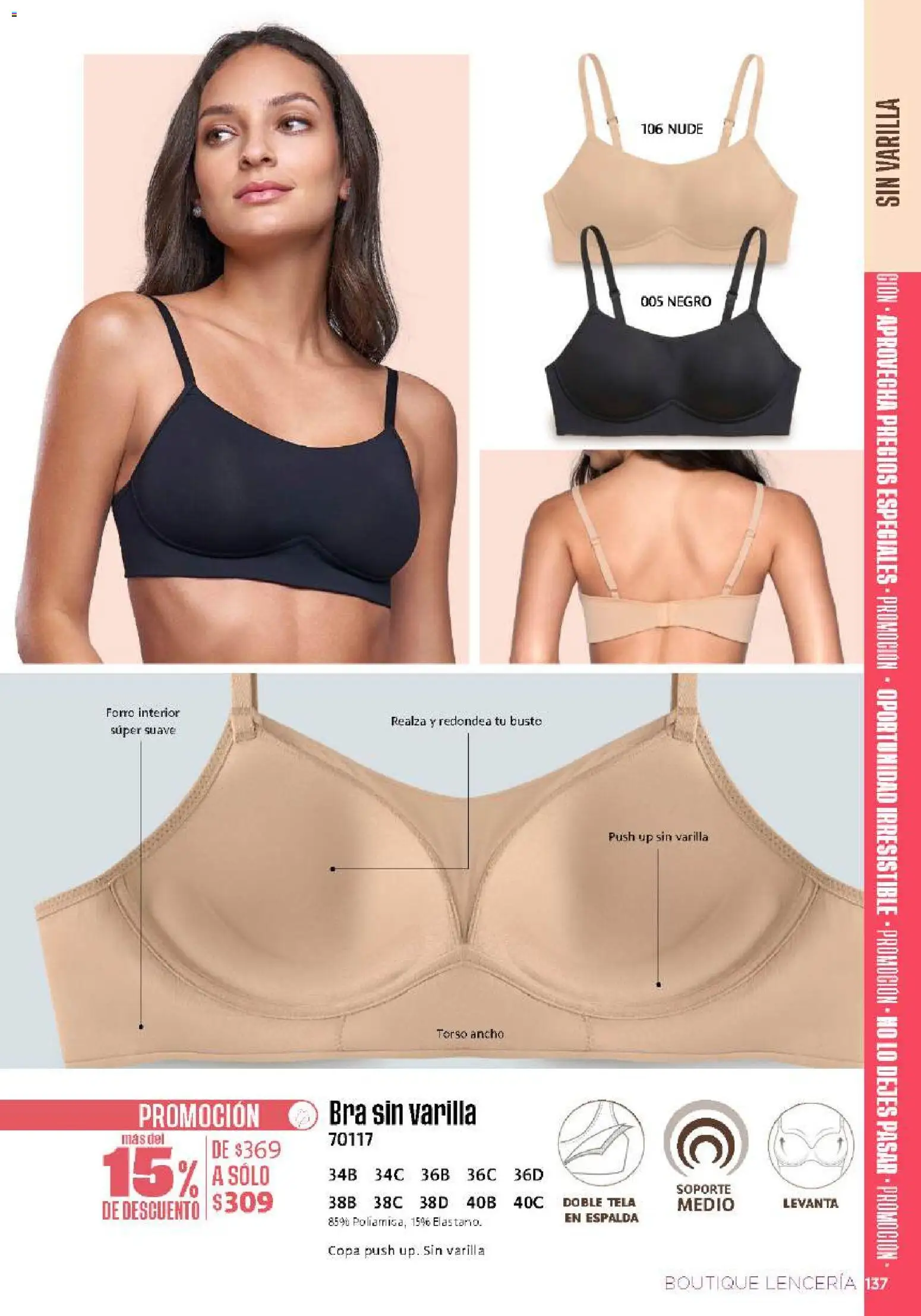 Nuevas ofertas de Ilusión válidas en toda la República Mexicana desde el 01/08/2026. ¡Encuentra las mejores ofertas en Ilusión catálogo Otoño! | Página: 139 | Productos: Lenceria