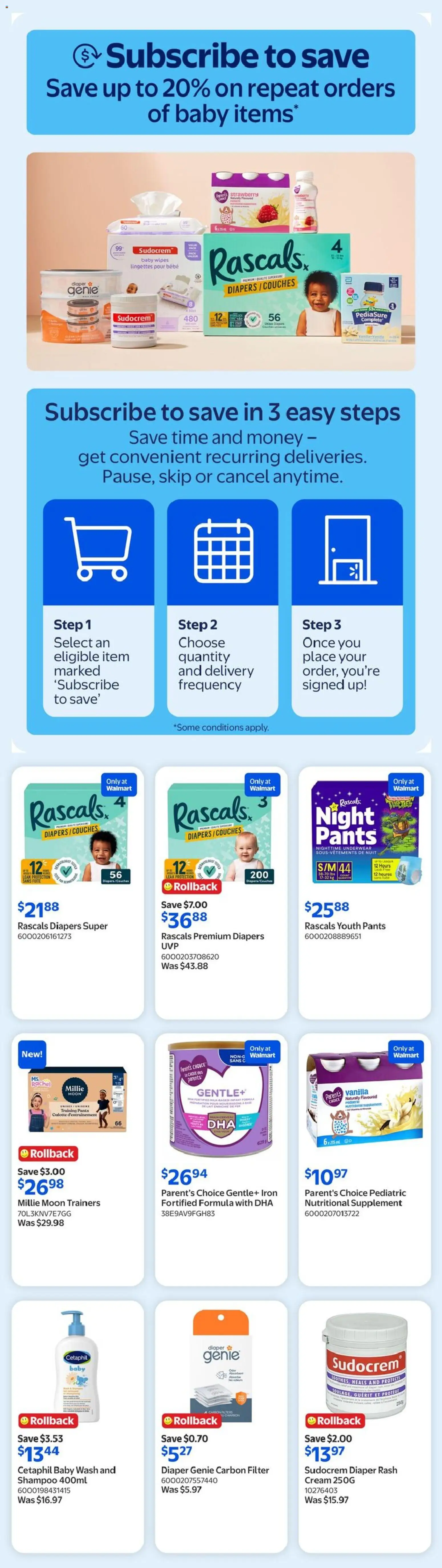 Walmart flyer valid from Jun 25, 2026 | Page: 14 | Products: Cream, Iron, Shoes, Underwear