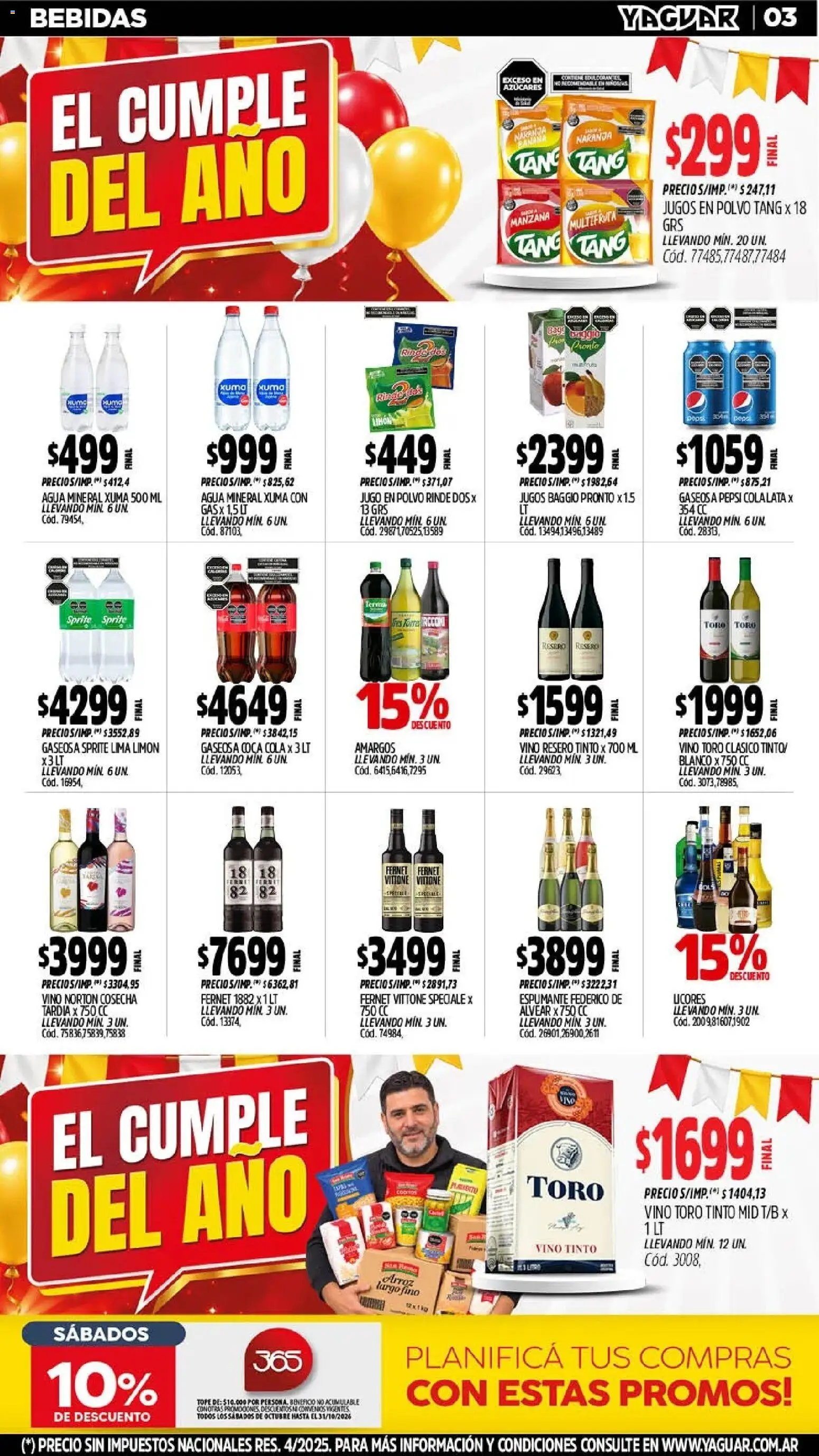 Yaguar - Oferta Semanal Jujuy │ válido desde el 19/10/2026 | Página: 4