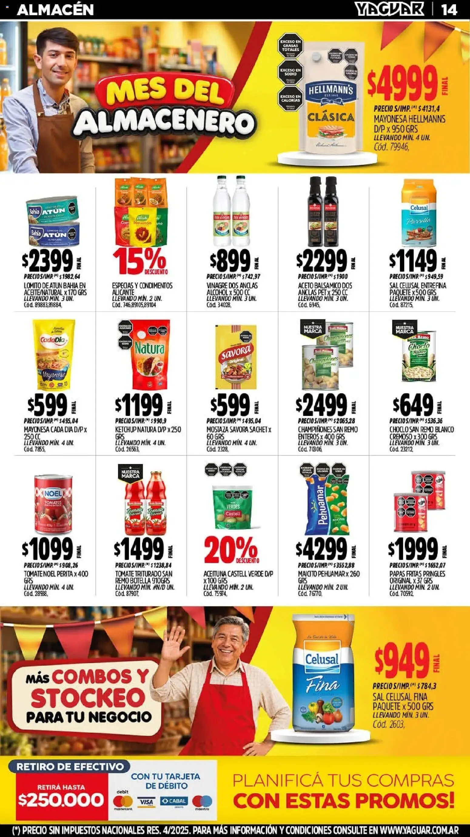 Yaguar - Oferta Semanal Mendoza │ válido desde el 21/09/2026 | Página: 14 | Productos: Botella, Especias, Mayonesa, Pimentón