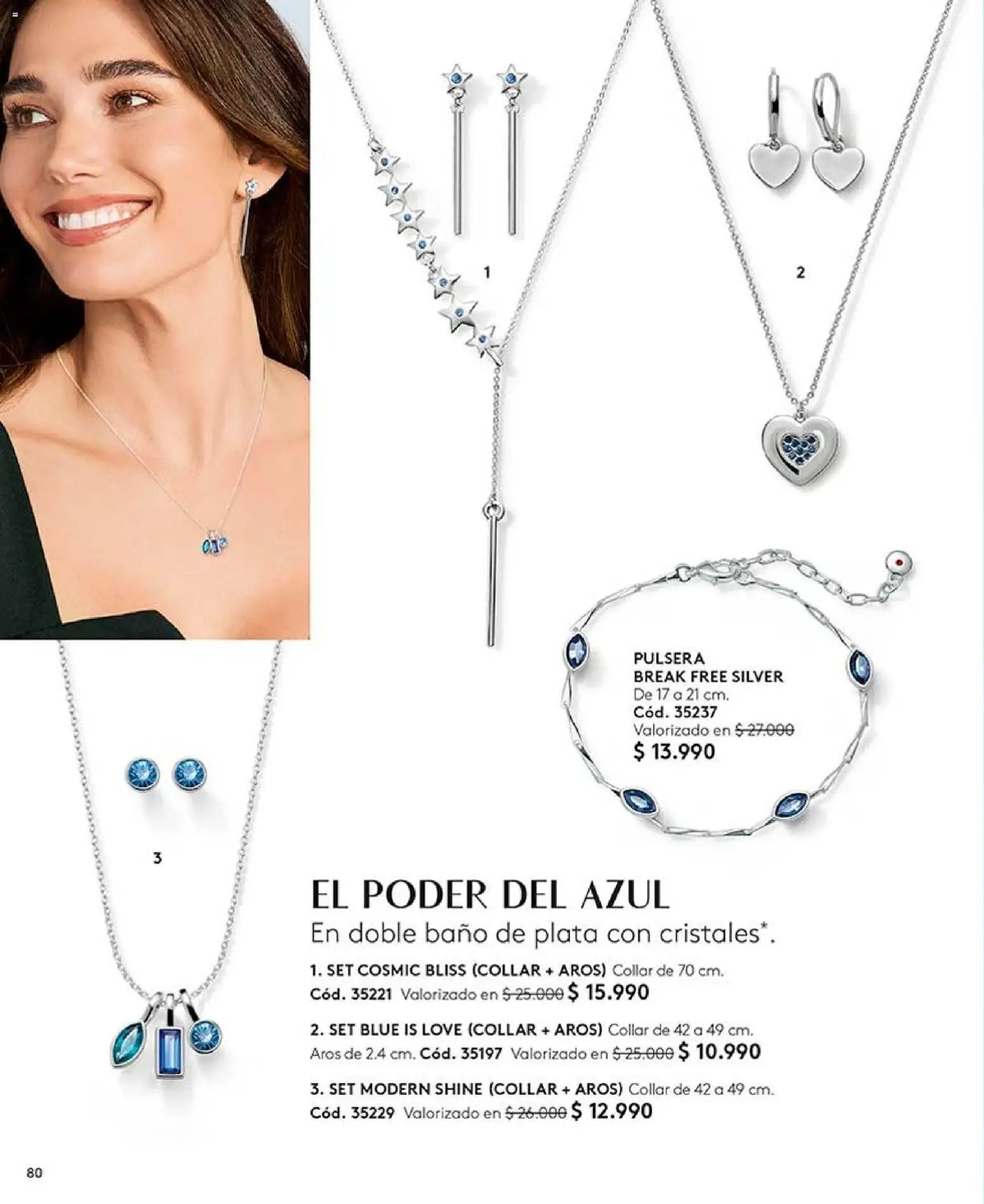 Catálogo Ésika Campaña 12 │ válido desde el 06.07.2026 | Página: 80 | Productos: Baño, Pulsera, Collar, Aros