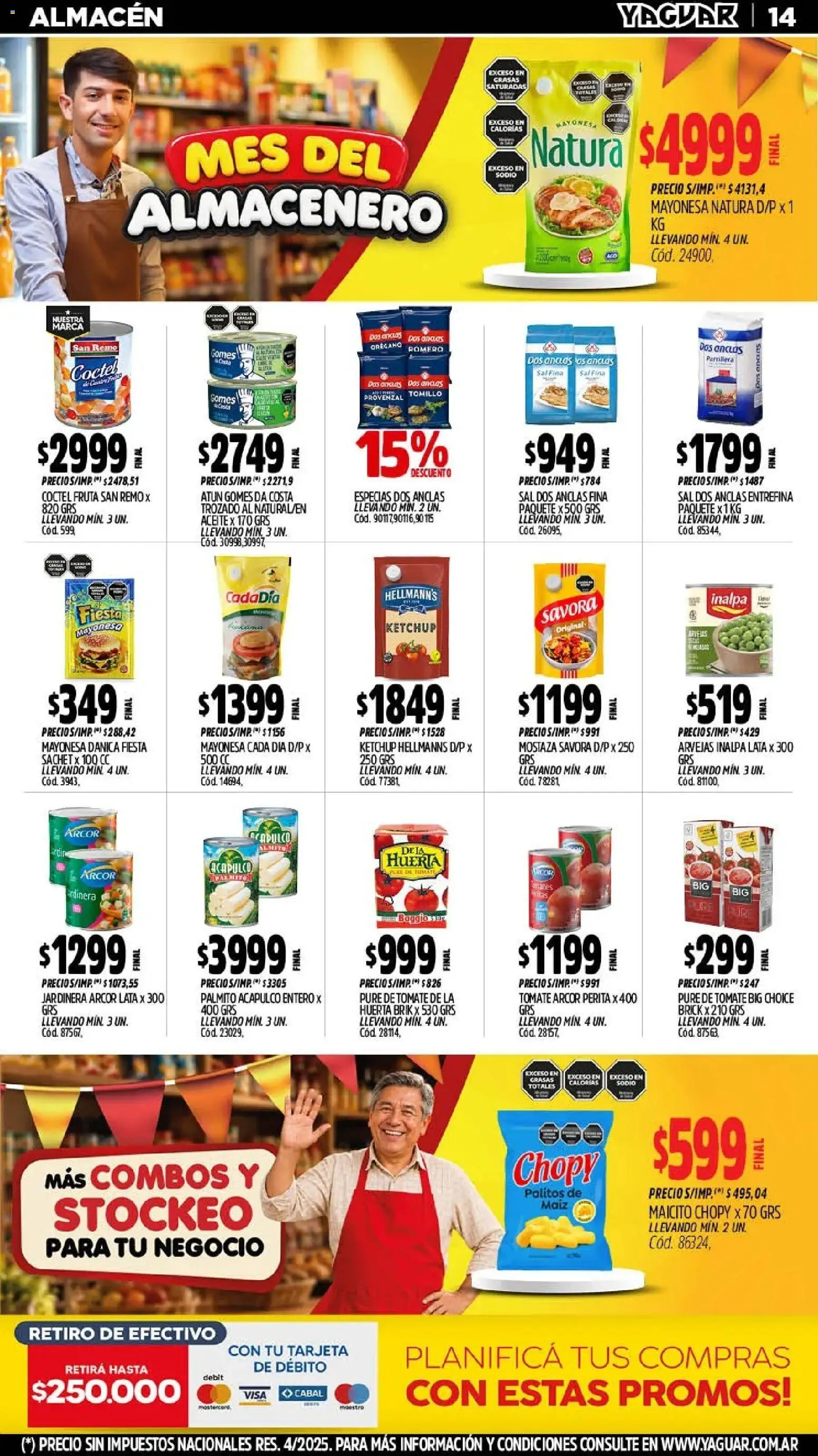 Yaguar - Oferta Semanal Santa Fé │ válido desde el 28/09/2026 | Página: 15 | Productos: Mayonesa, Ketchup, Mostaza, Provenzal