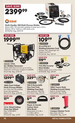 Preview of Princess Auto weekly flyer - 2 Week Sale! from shop Princess Auto valid from 16.06.2026 | Page: 82 | Products: Iron, Brush
