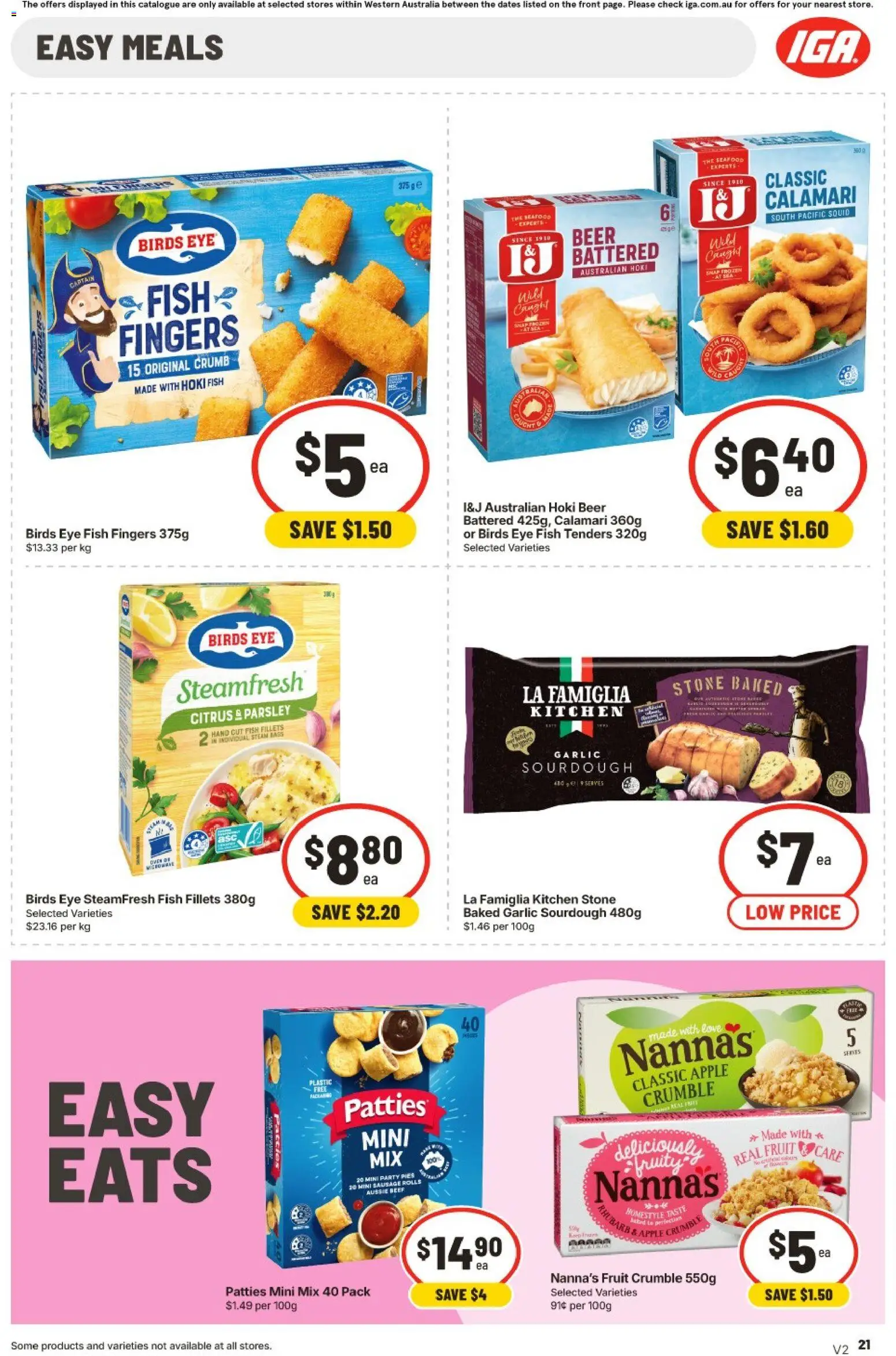 IGA catalogue - valid from 26/08/2026 | Page: 21 | Products: Beer, Fish, Sausage, Citrus