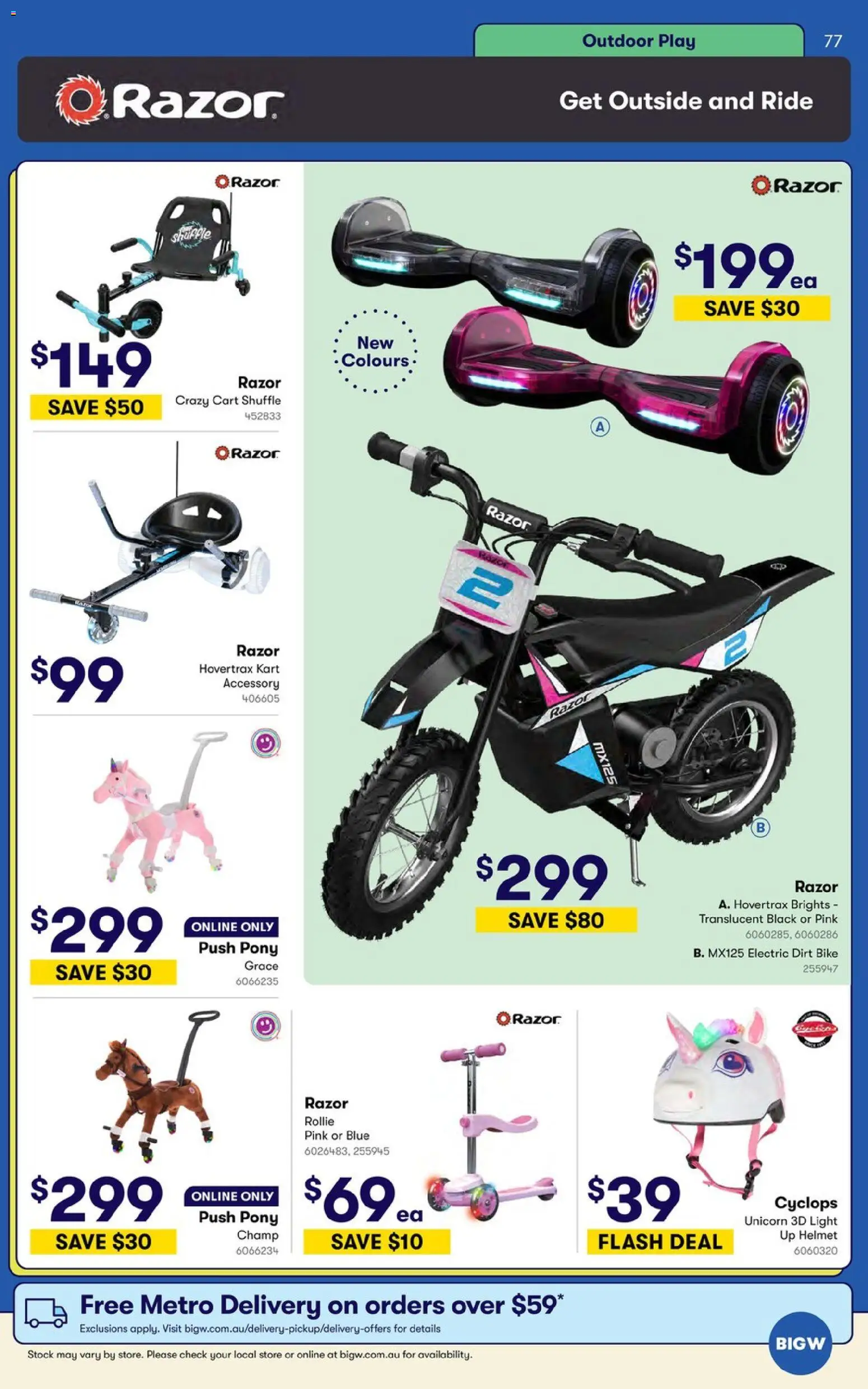 Big W catalogue - valid from 09.06.2026 | Page: 77 | Products: Light, Cart, Razor