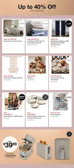 Preview of JCPenney weekly ads valid from 09/14/2026 | Page: 6 | Products: Blender, Cookware set, Comforter, Sheet