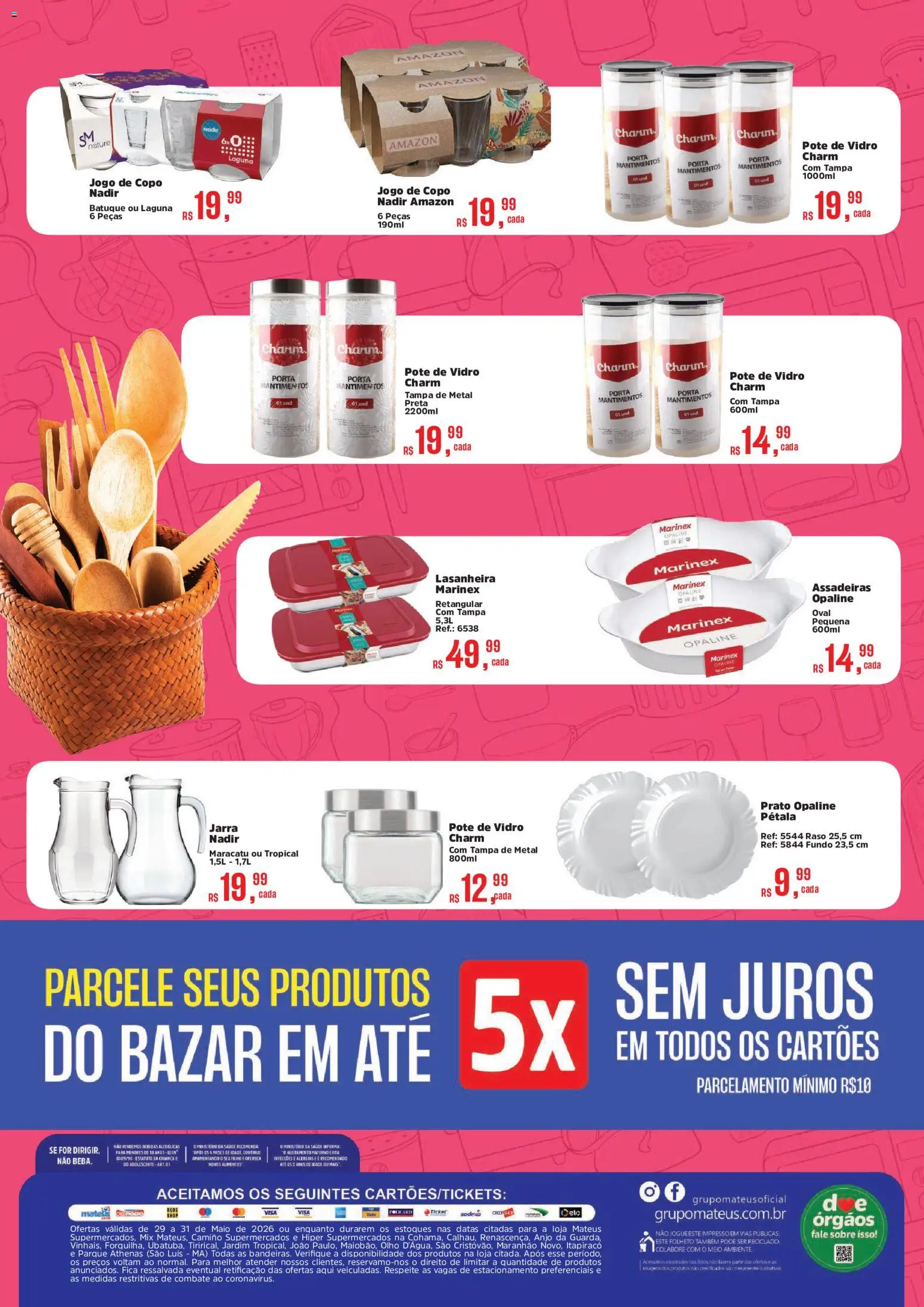 Mateus Folheto - válido de 29.05.2026 | Página: 2 | Produtos: Porta, Maiô, Jarra