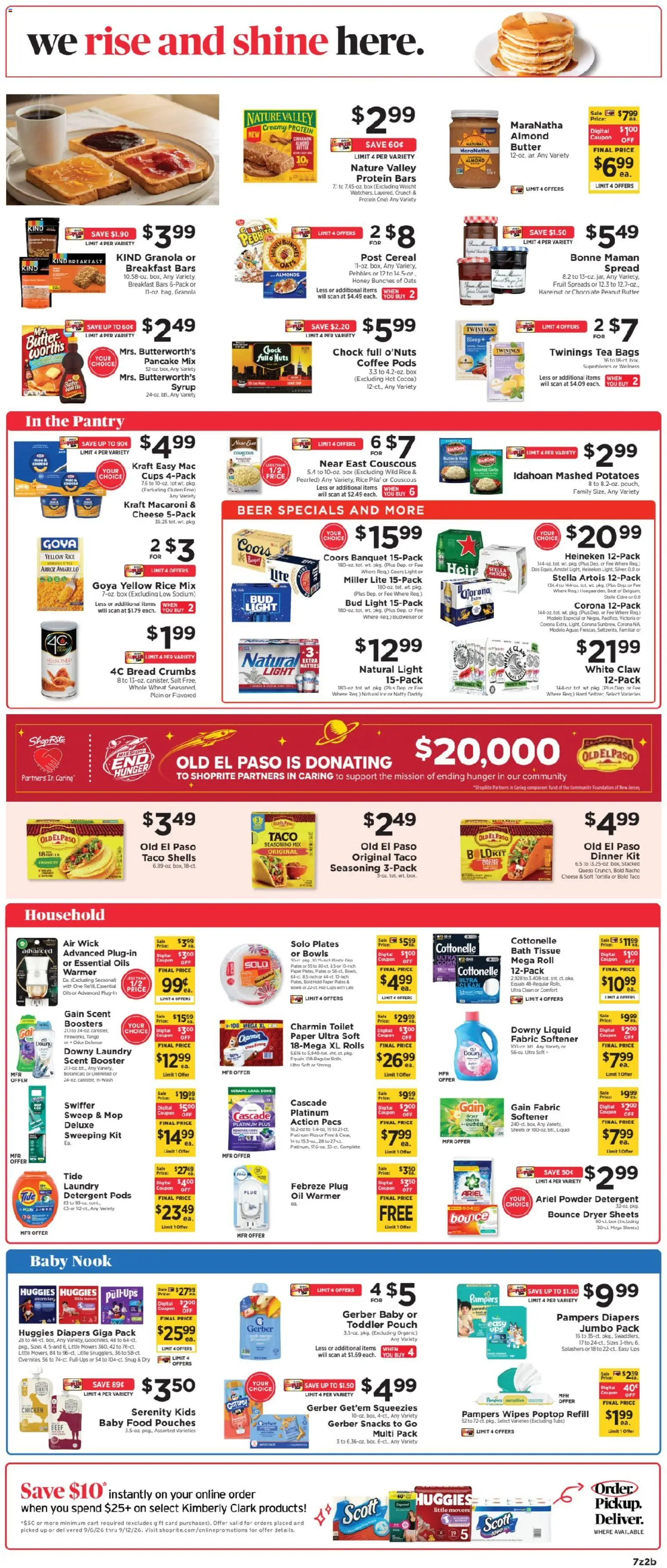 ShopRite Weekly Ad - valid from 09/06/2026 | Page: 9 | Products: Bread, Chocolate, Food pouches, Potatoes