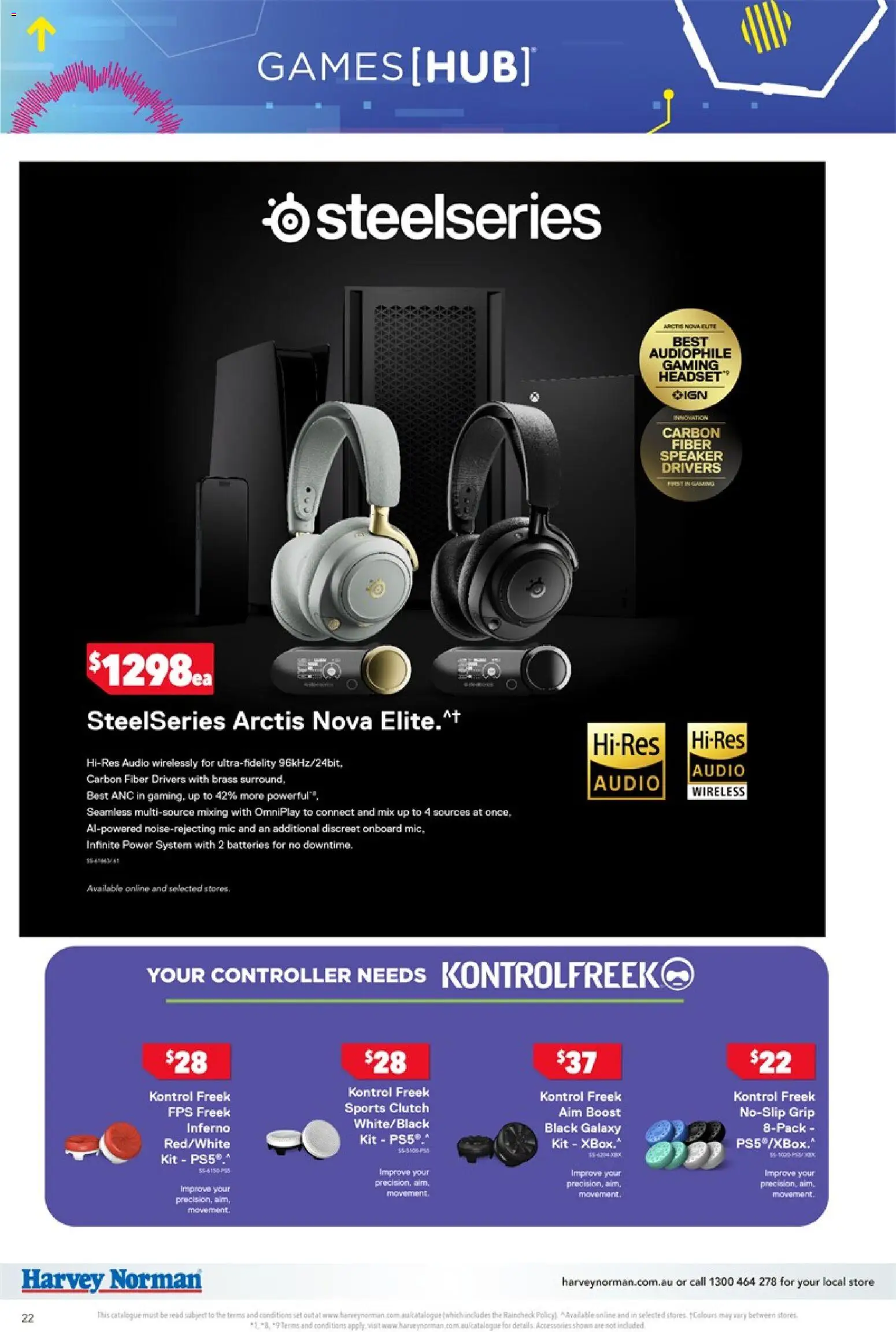 Harvey Norman catalogue - valid from 09/04/2026 | Page: 22 | Products: Accessories, Controller, Audio, Speaker
