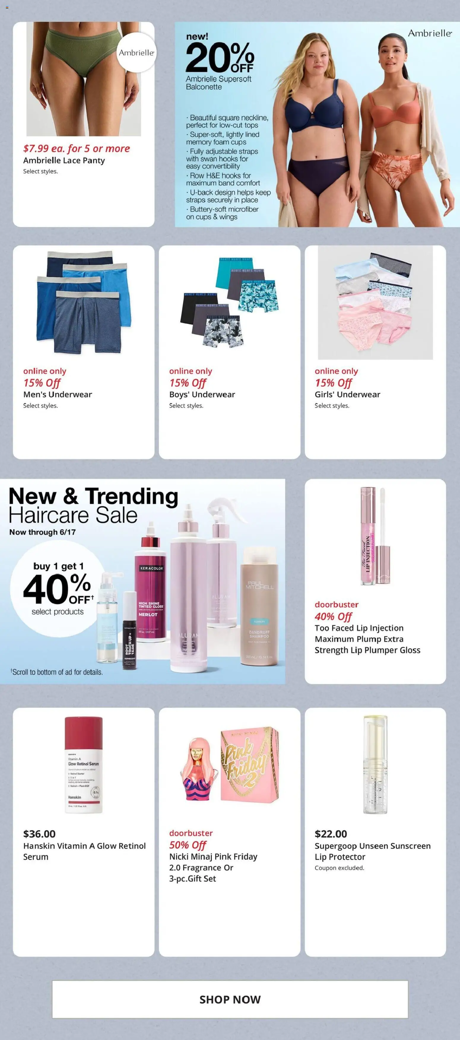 JCPenney Weekly Ad - valid from 20.05.2026 | Page: 8 | Products: Vitamin, Fragrance, Shampoo, Sunscreen