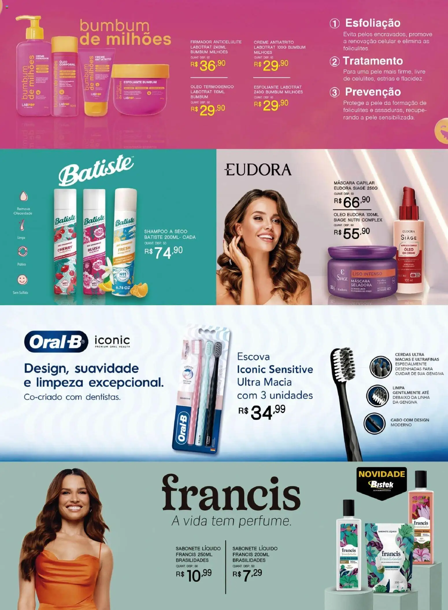Bistek Supermercados Folheto - válido de 01/07/2026 | Página: 6 | Produtos: Shampoo a seco, Creme, Sabonete, Sabonete líquido