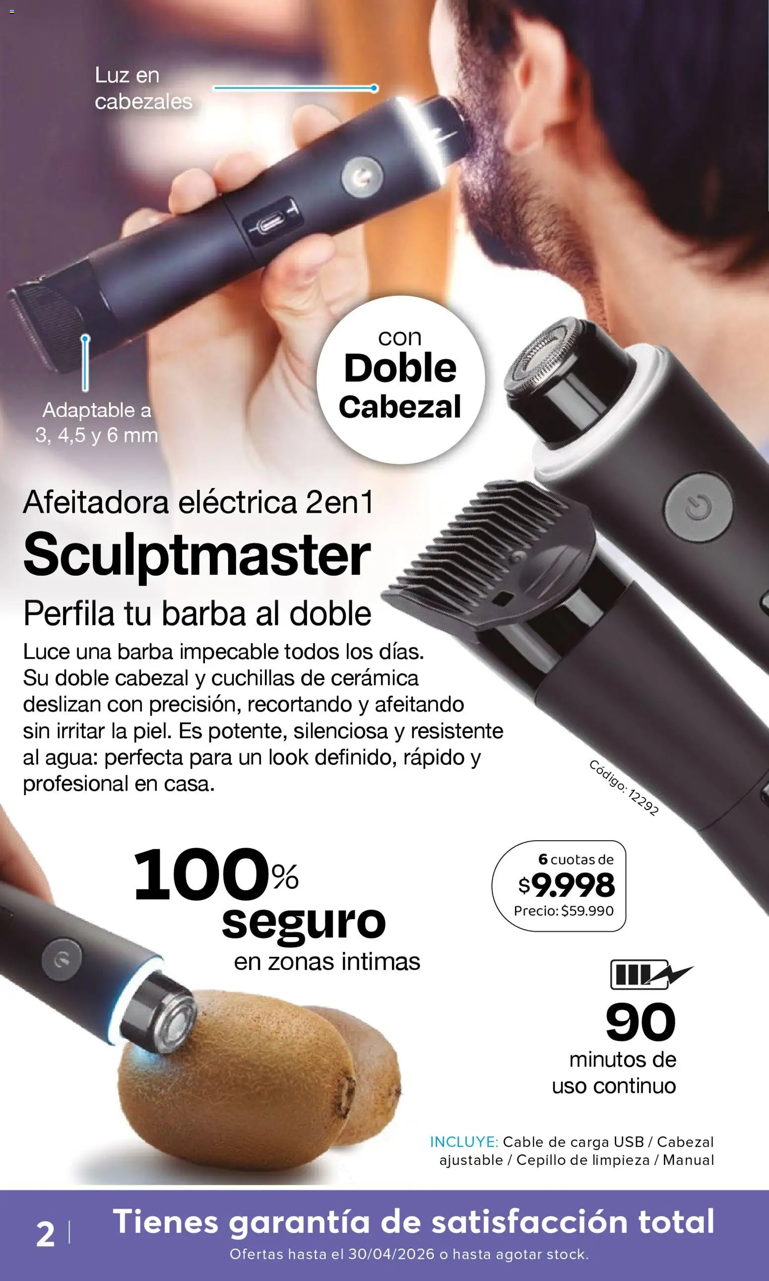 A3D Ofertas  │ válido desde el 10.04.2026 | Página: 2 | Productos: Agua, Usb, Afeitadora, Cepillo