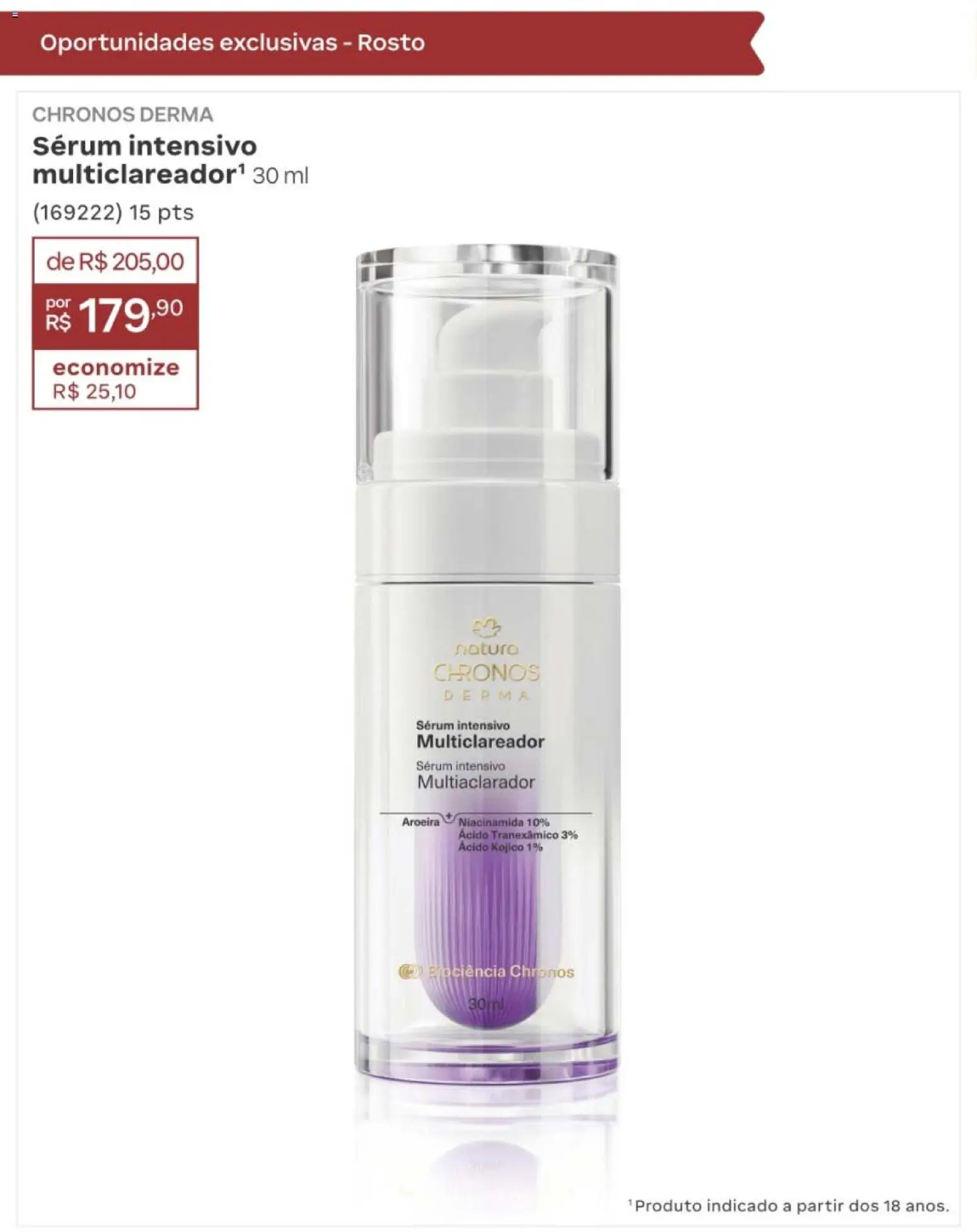 Natura Folheto - válido de 10/08/2026 | Página: 254 | Produtos: Sérum