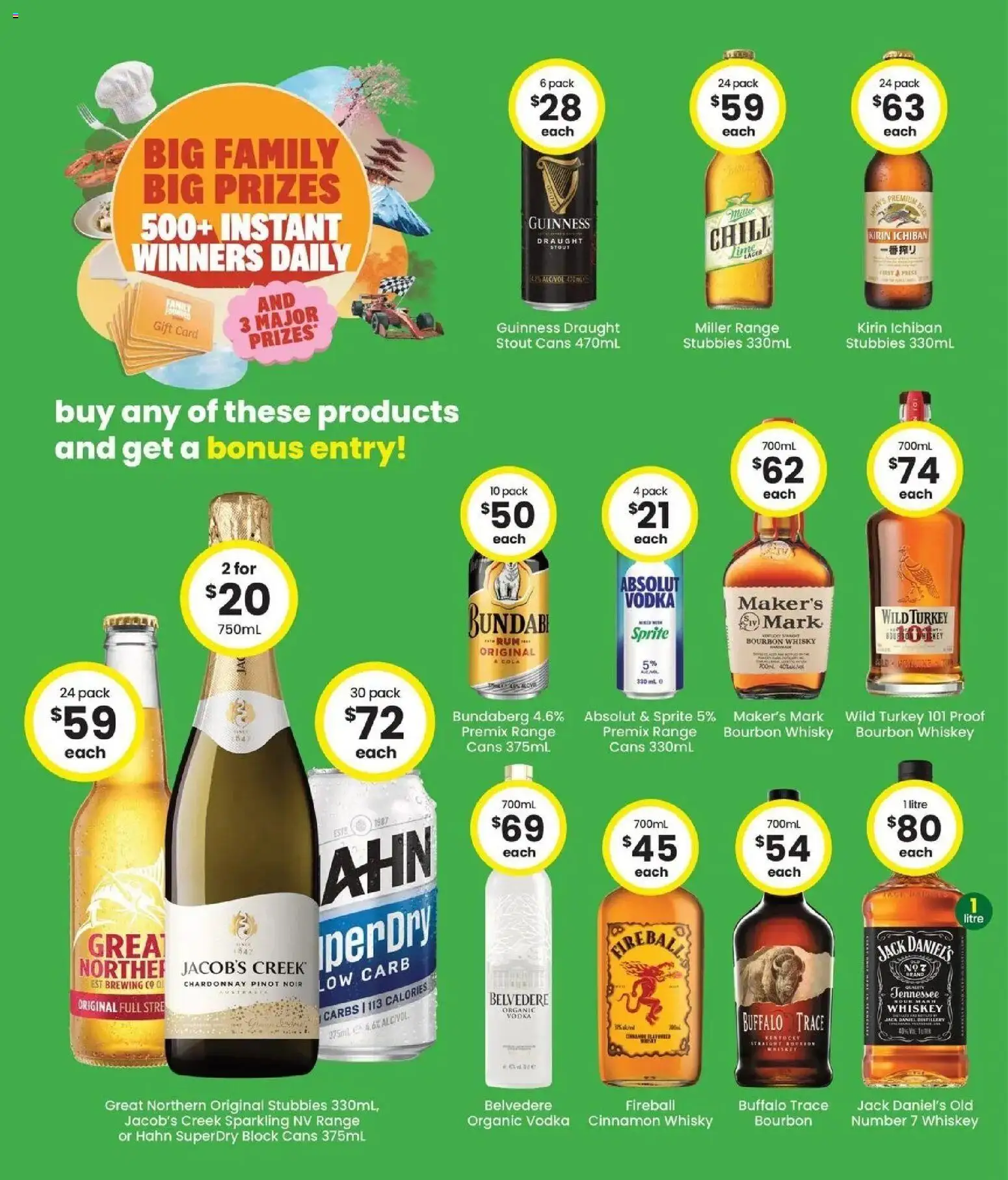 The Bottle-O catalogue - valid from 06/07/2026 | Page: 3 | Products: Bourbon, Whiskey, Rum, Turkey
