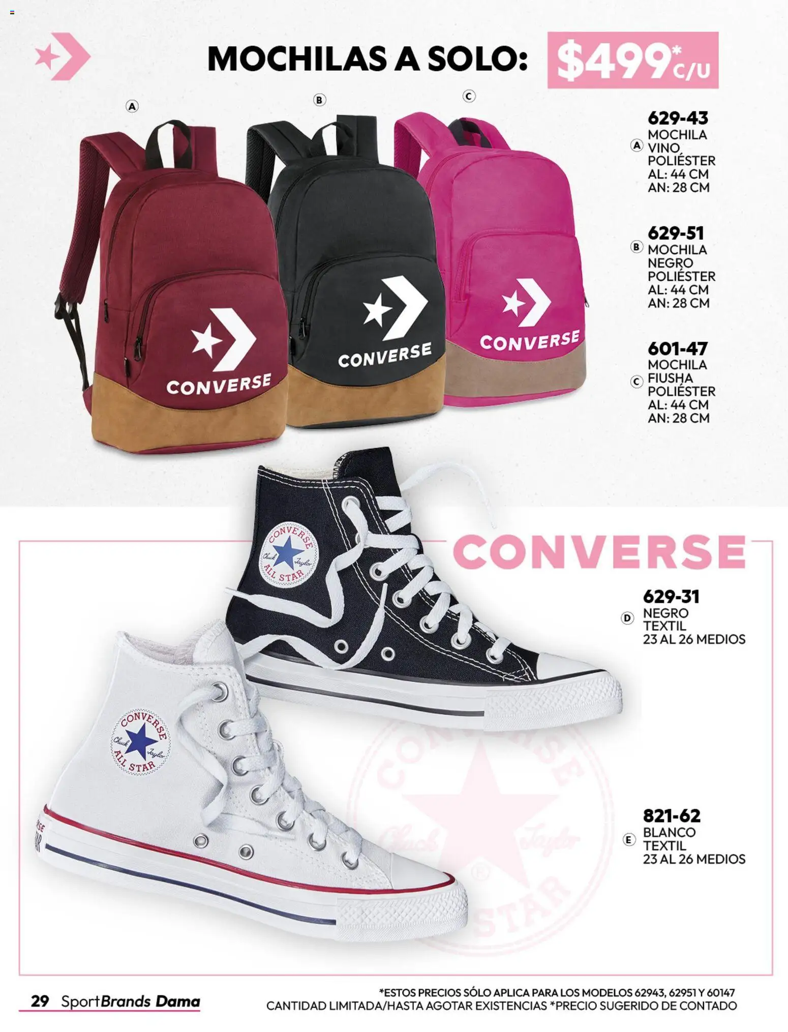 Nuevas ofertas de Cklass válidas en toda la República Mexicana desde el 08/07/2026. ¡Encuentra las mejores ofertas en Cklass catálogo Sportbrands dama! | Página: 30 | Productos: Mochila, Vino