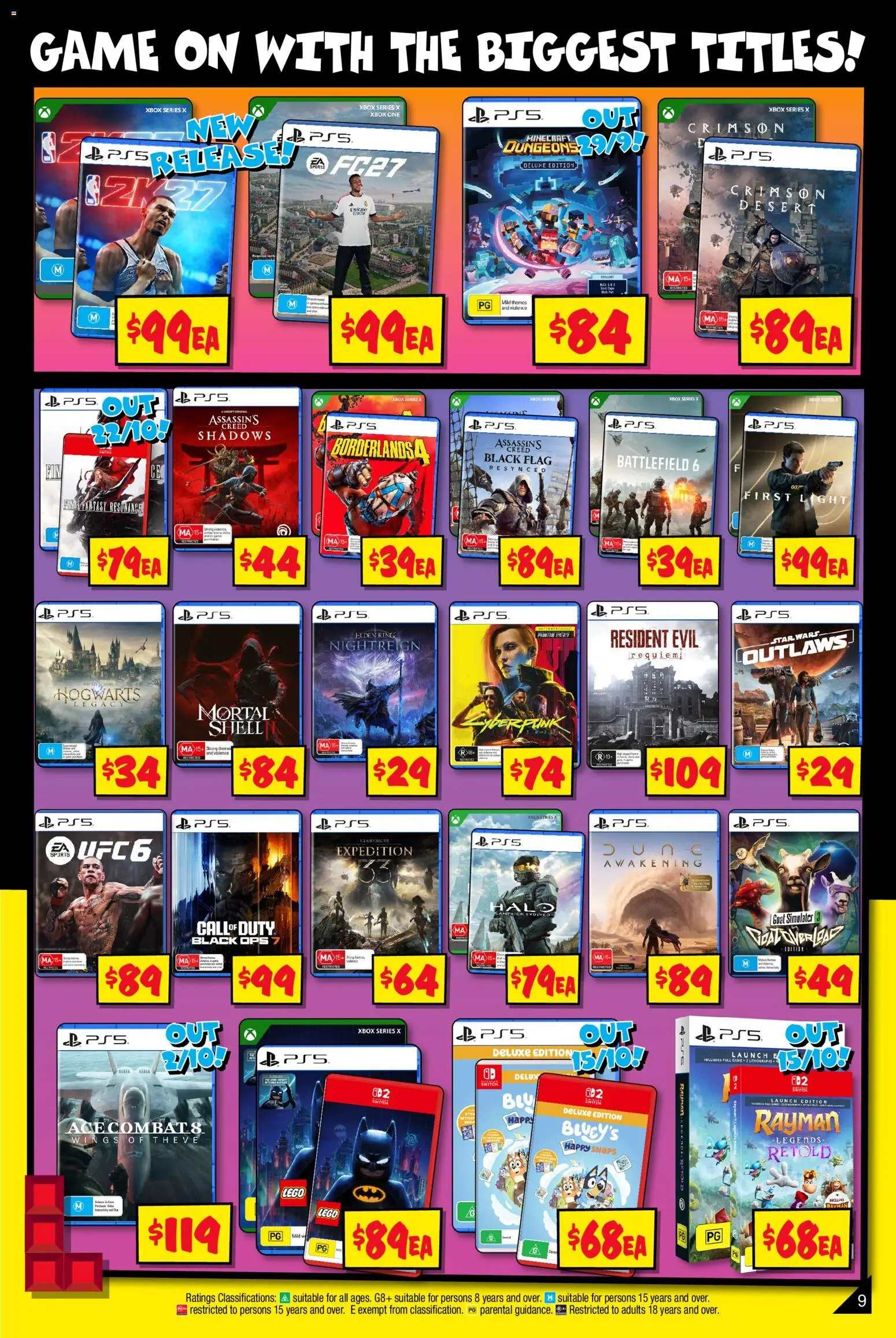 JB Hi-Fi catalogue - valid from 24/09/2026 | Page: 9 | Products: Light, Veal, LEGO, Game